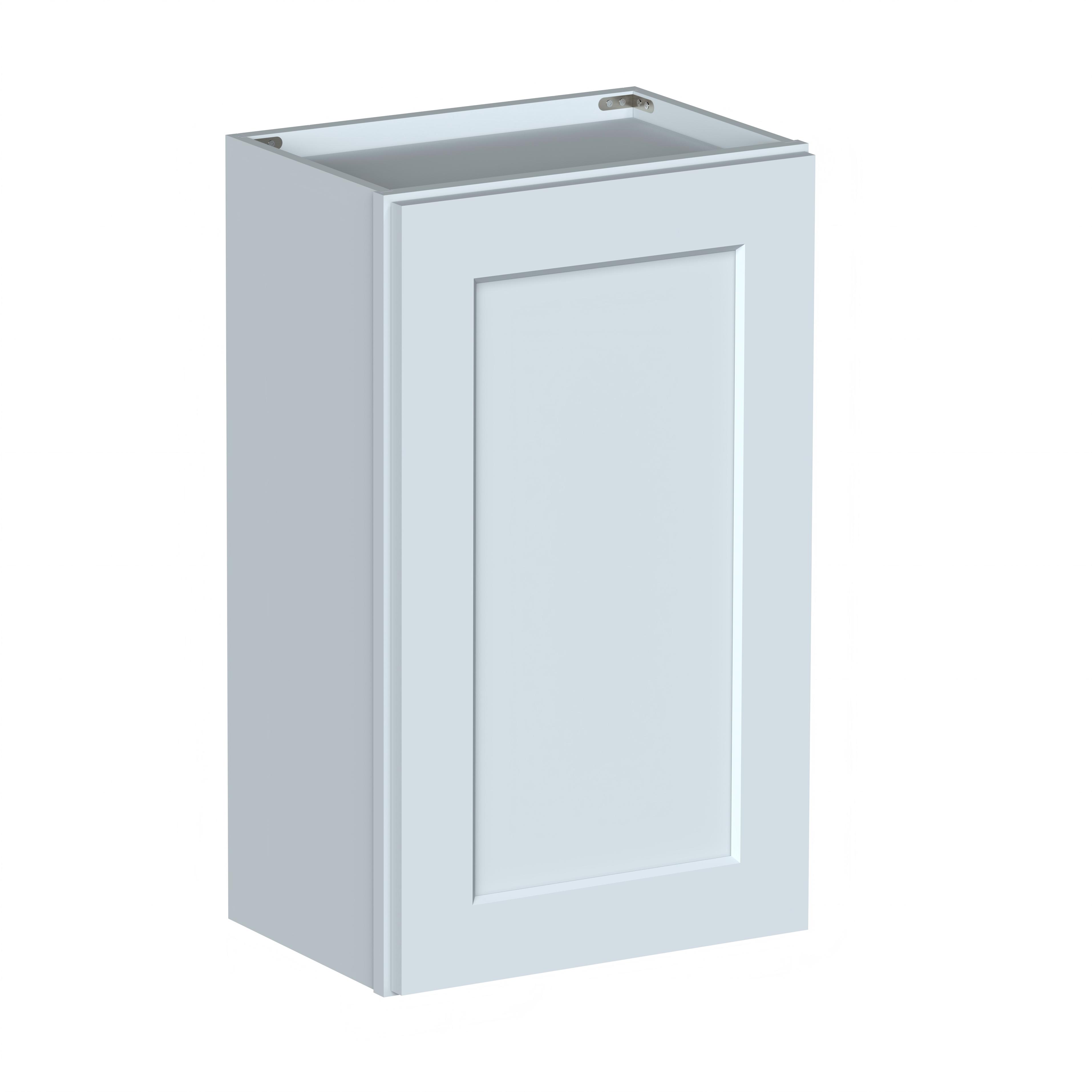 Dove Grey RTA 18"W x 12"D x 30"H Standard Wall Cabinet with 1 Door and 2 Shelves