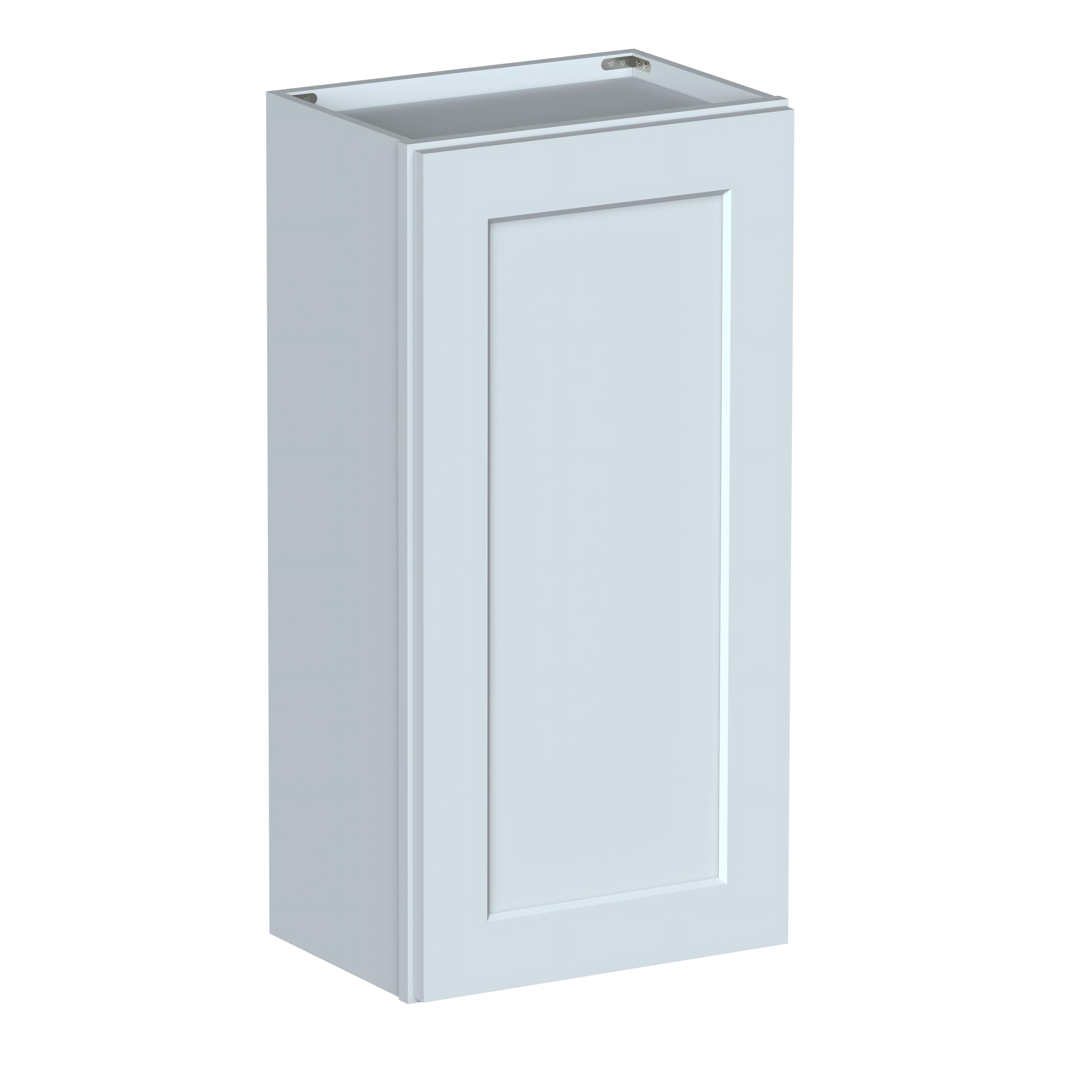 Dove Grey RTA 18"W x 12"D x 36"H Standard Wall Cabinet with 1 Door and 2 Shelves