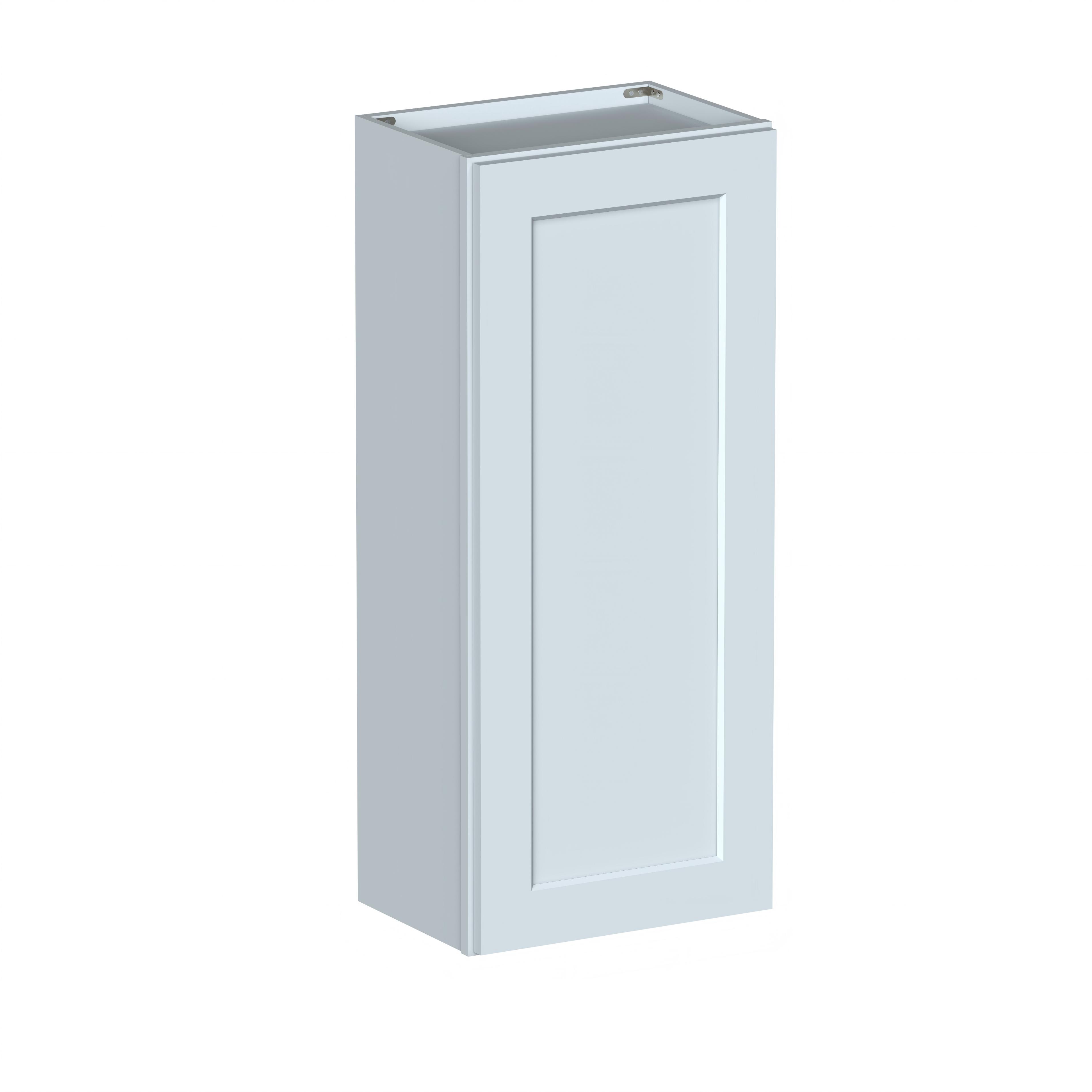 Dove Grey RTA 18"W x 12"D x 42"H Standard Wall Cabinet with 1 Door and 3 Shelves