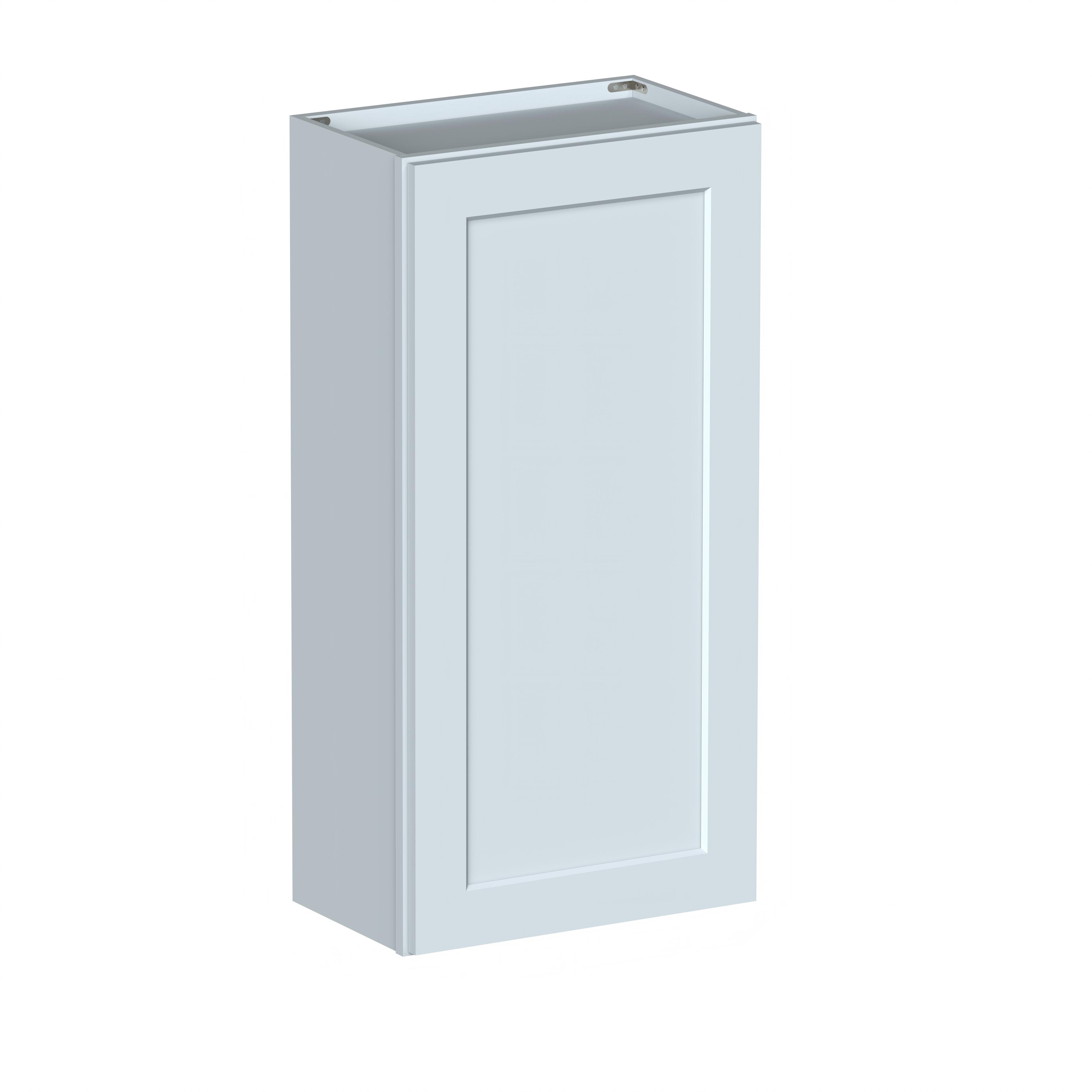 Dove Grey RTA 21"W x 12"D x 42"H Standard Wall Cabinet with 1 Door and 3 Shelves