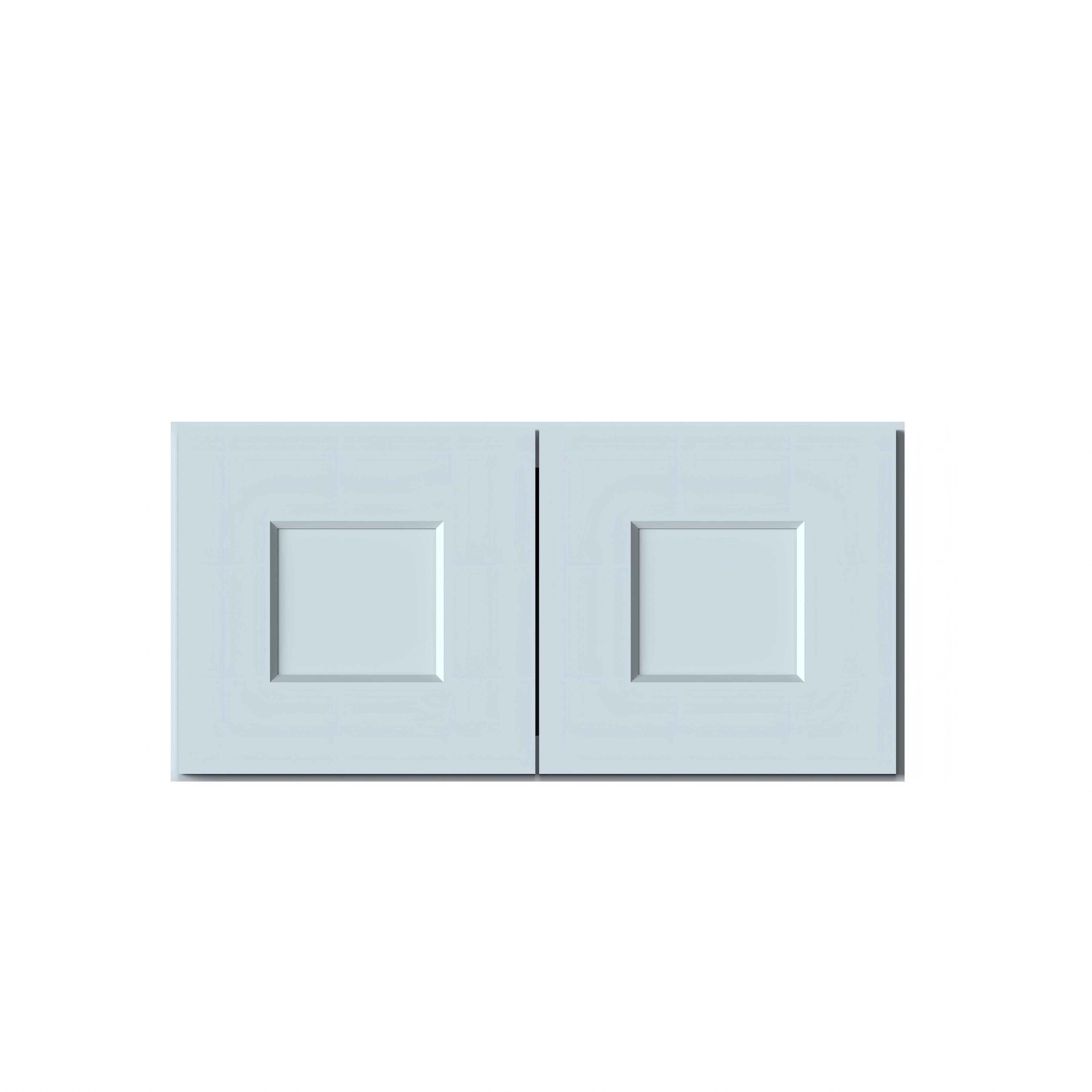 Dove Grey RTA 24"W x 12"D x 12"H Short Wall Cabinet with 2 Doors