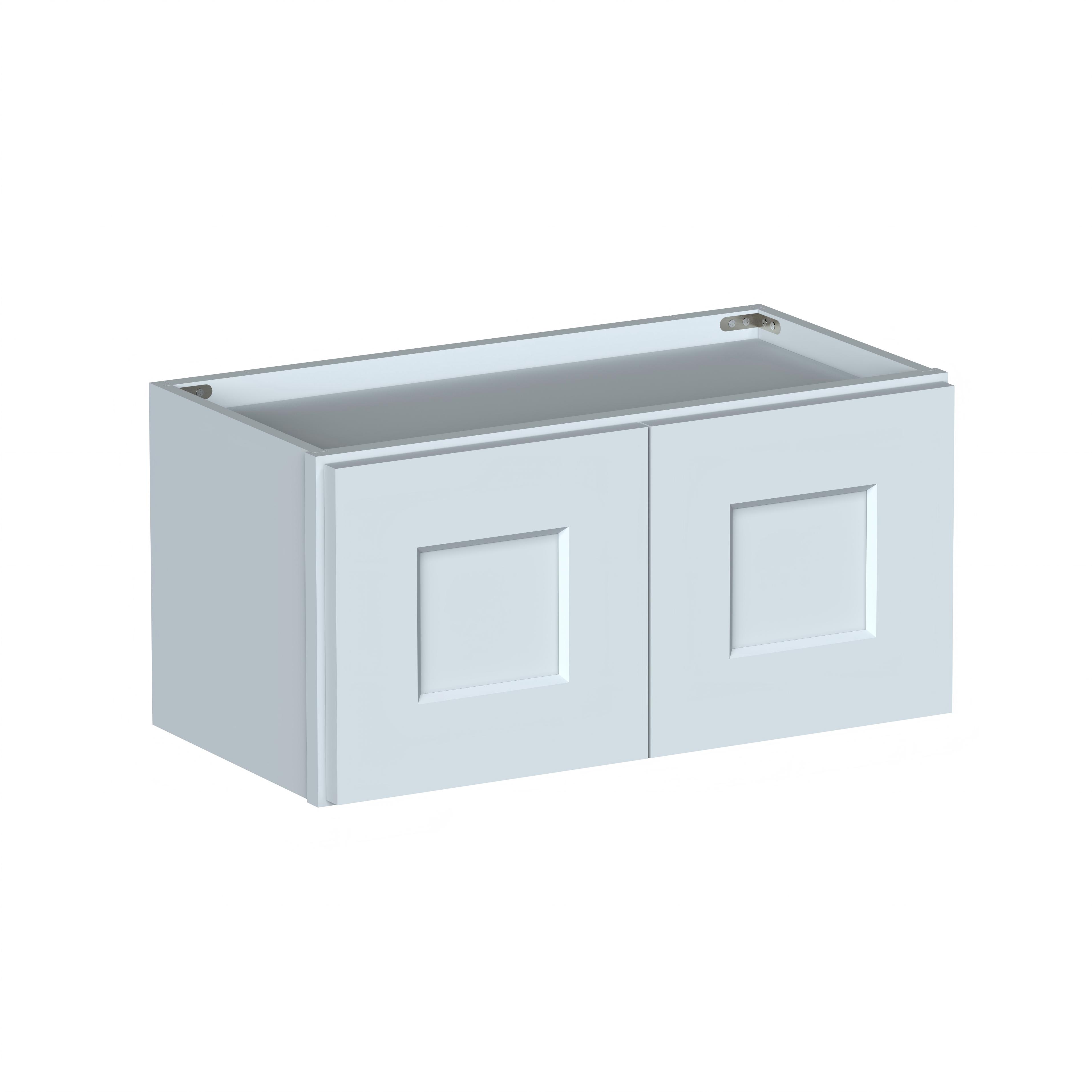 Dove Grey RTA 24"W x 12"D x 12"H Short Wall Cabinet with 2 Doors