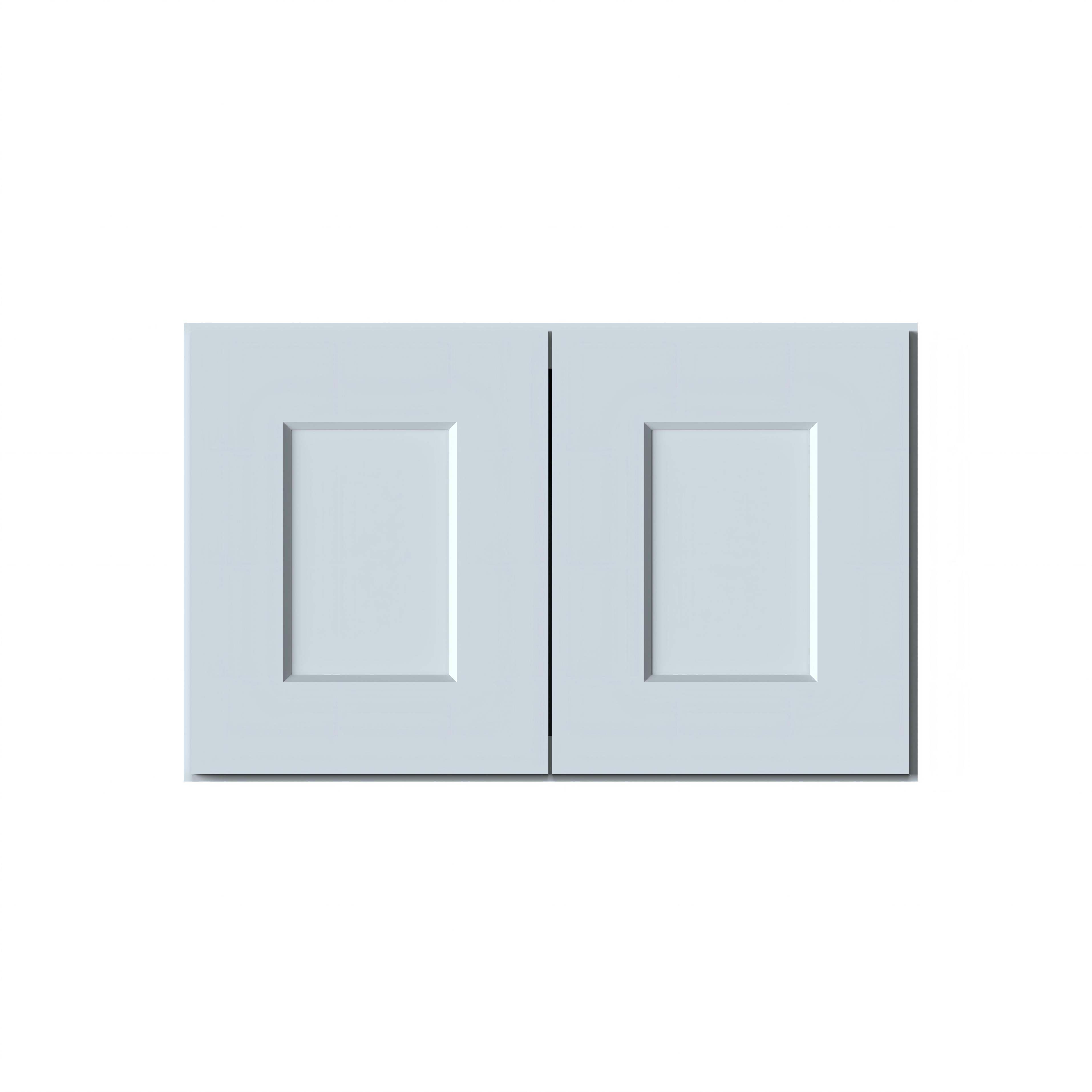 Dove Grey RTA 24"W x 12"D x 15"H Short Wall Cabinet with 2 Doors