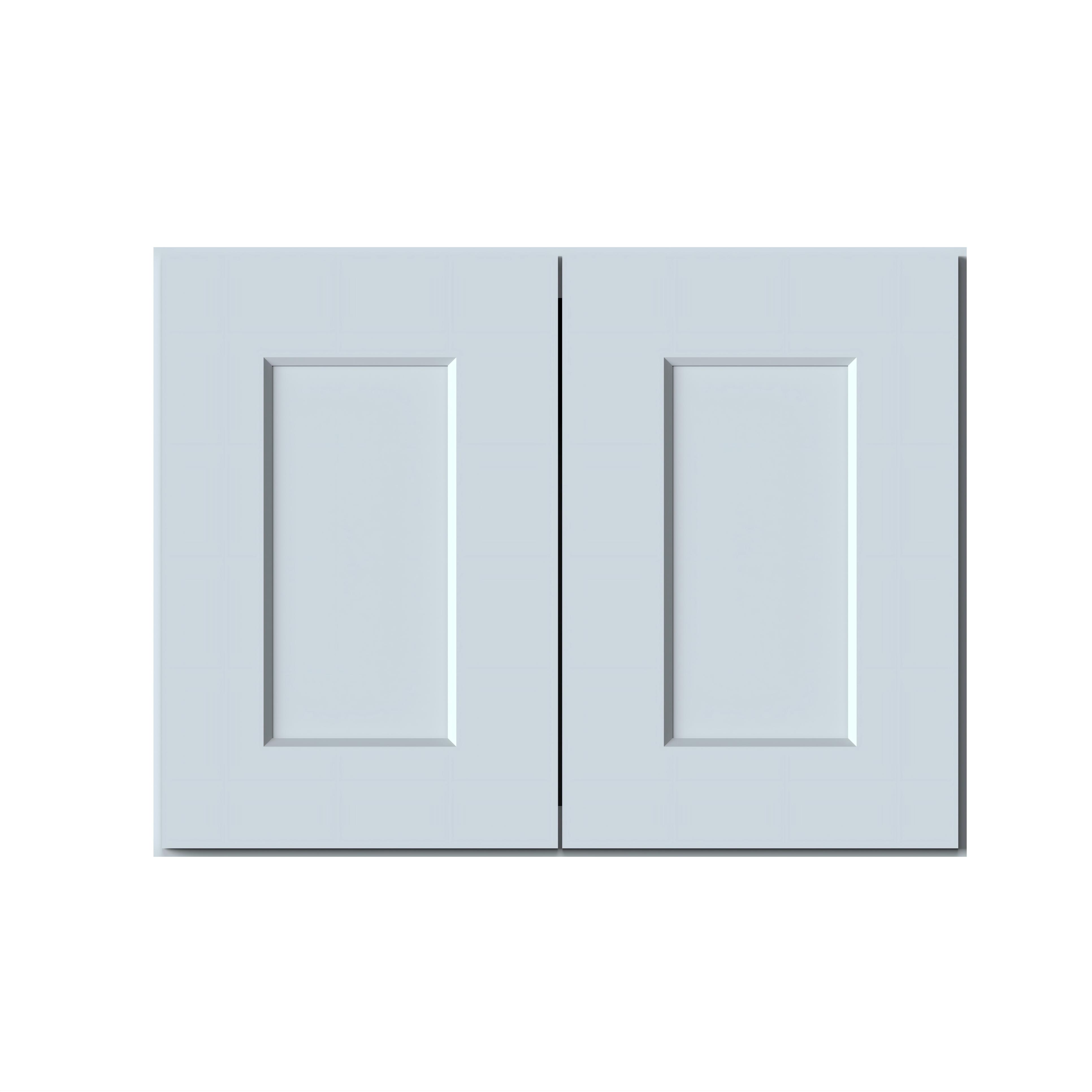 Dove Grey RTA 24"W x 12"D x 18"H Short Wall Cabinet with 2 Doors