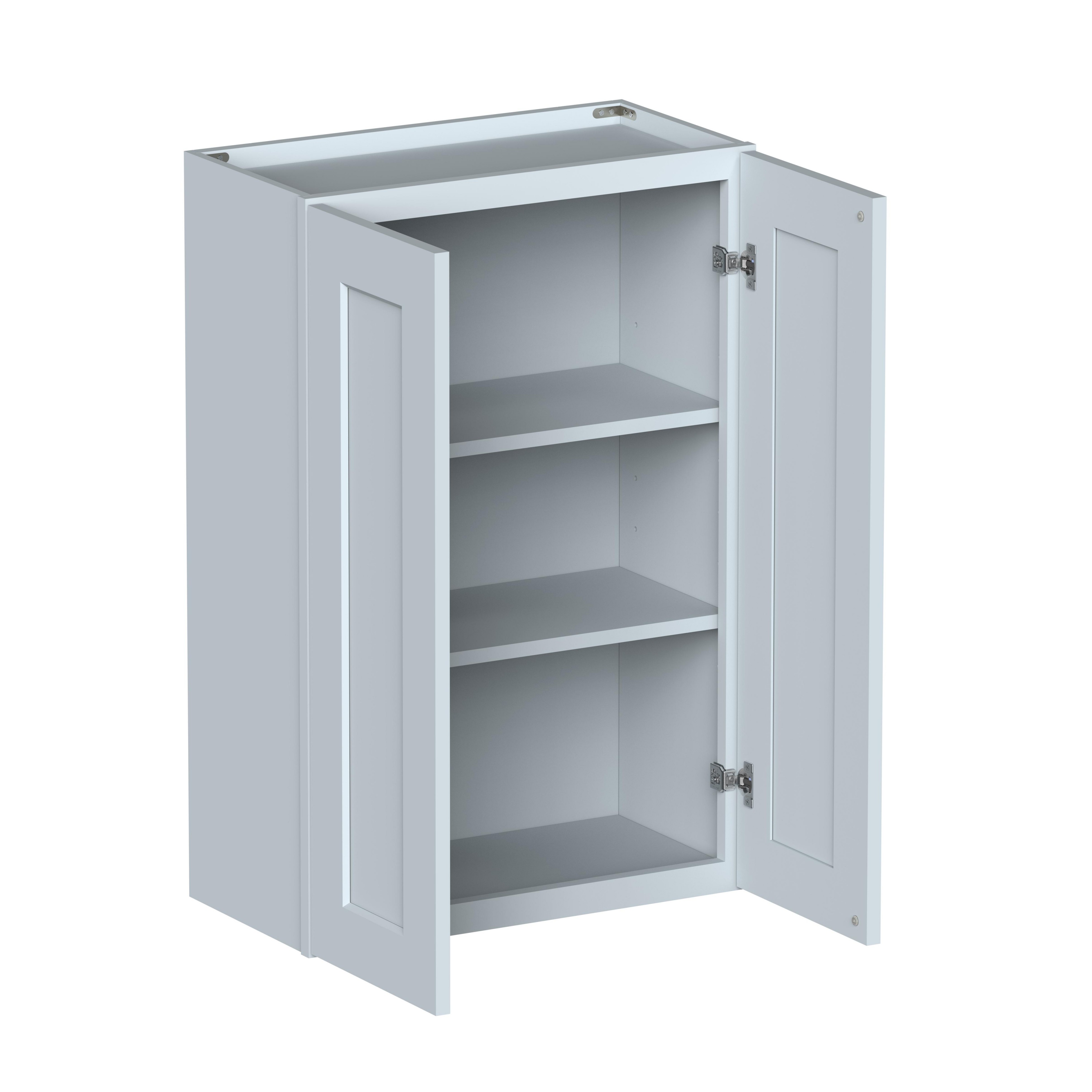 24"W x 12"D x 36"H Plywood Wall Kitchen Cabinet with 2 Doors Ready to Assemble