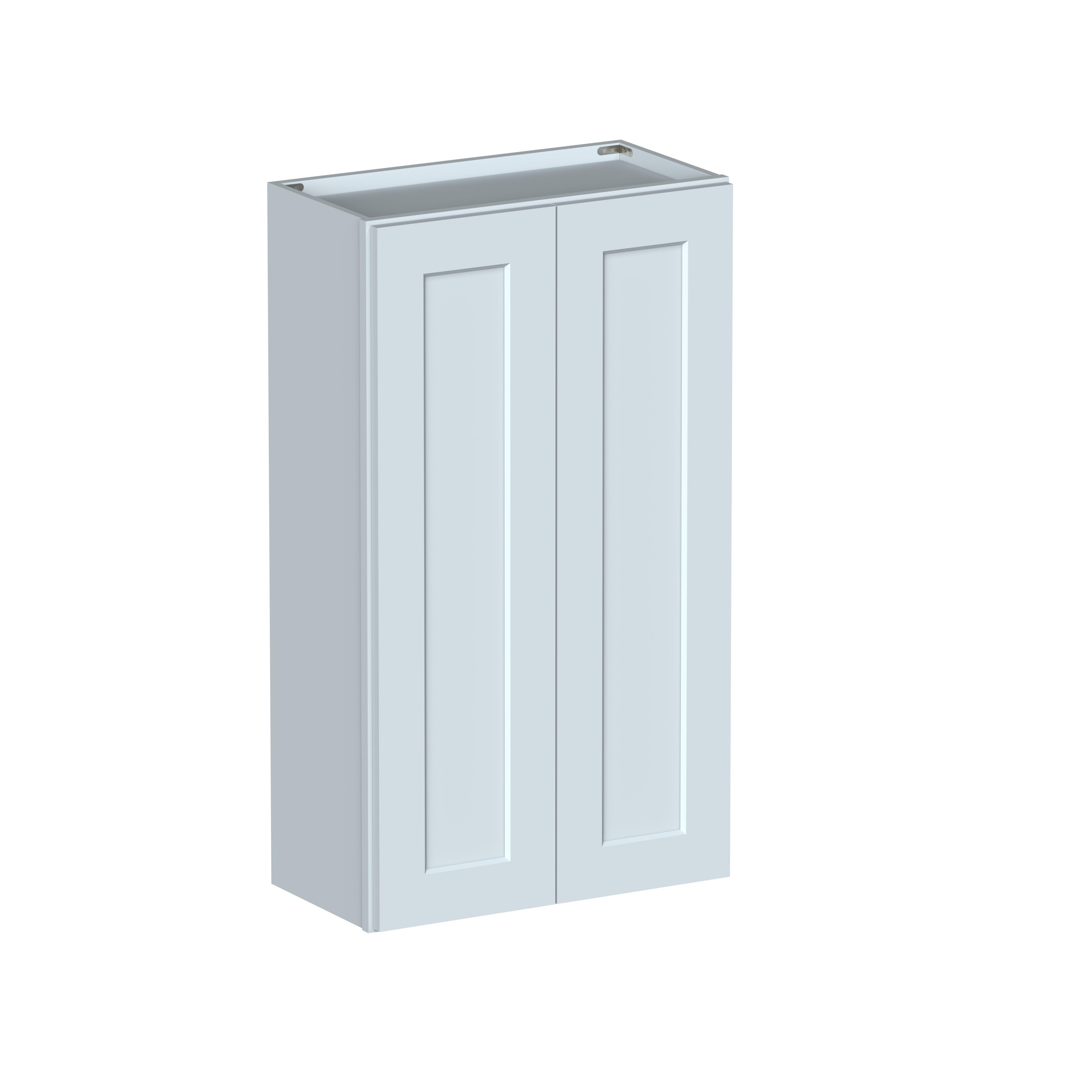 24"W x 12"D x 42"H Plywood Wall Kitchen Cabinet with 2 Doors Ready to Assemble