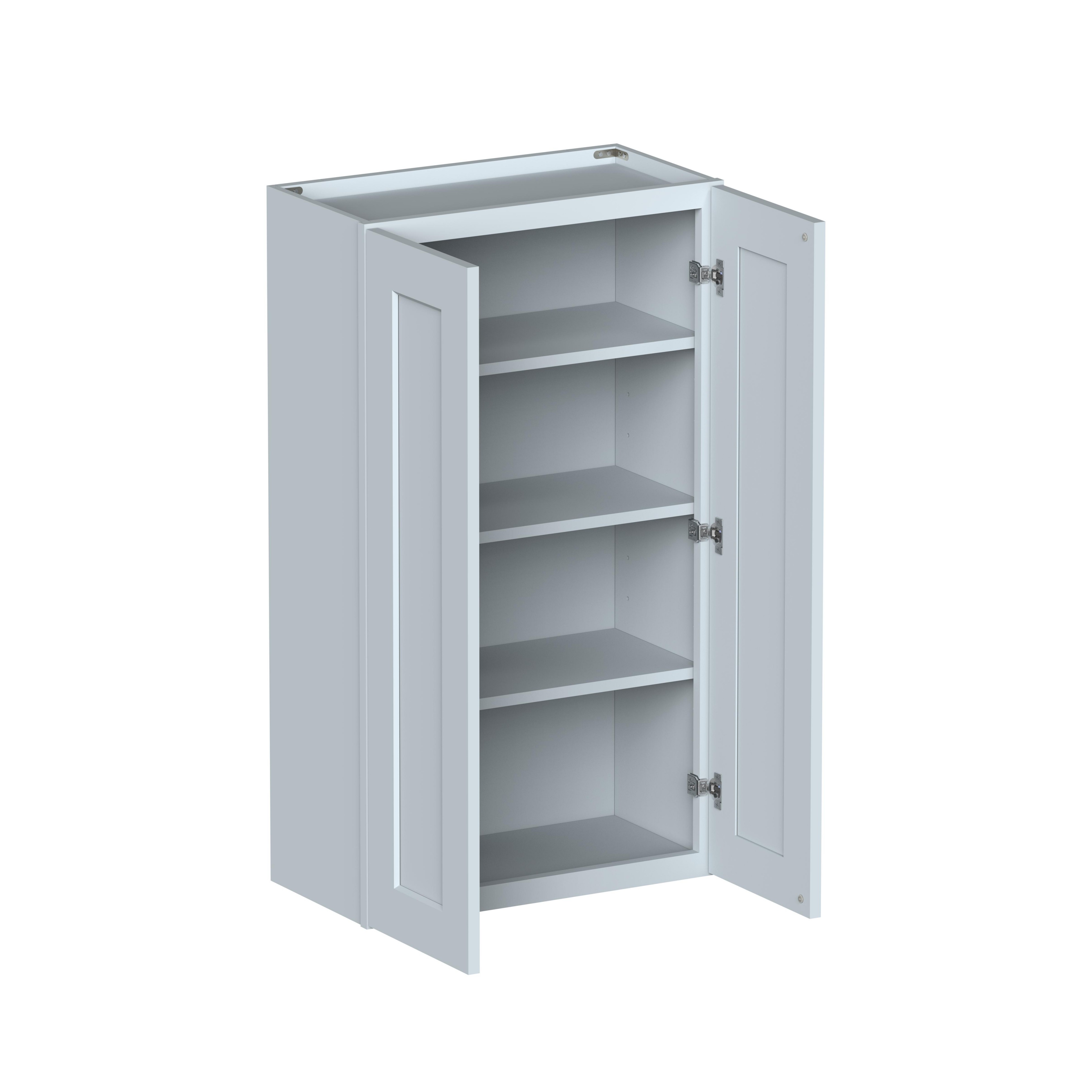 24"W x 12"D x 42"H Plywood Wall Kitchen Cabinet with 2 Doors Ready to Assemble