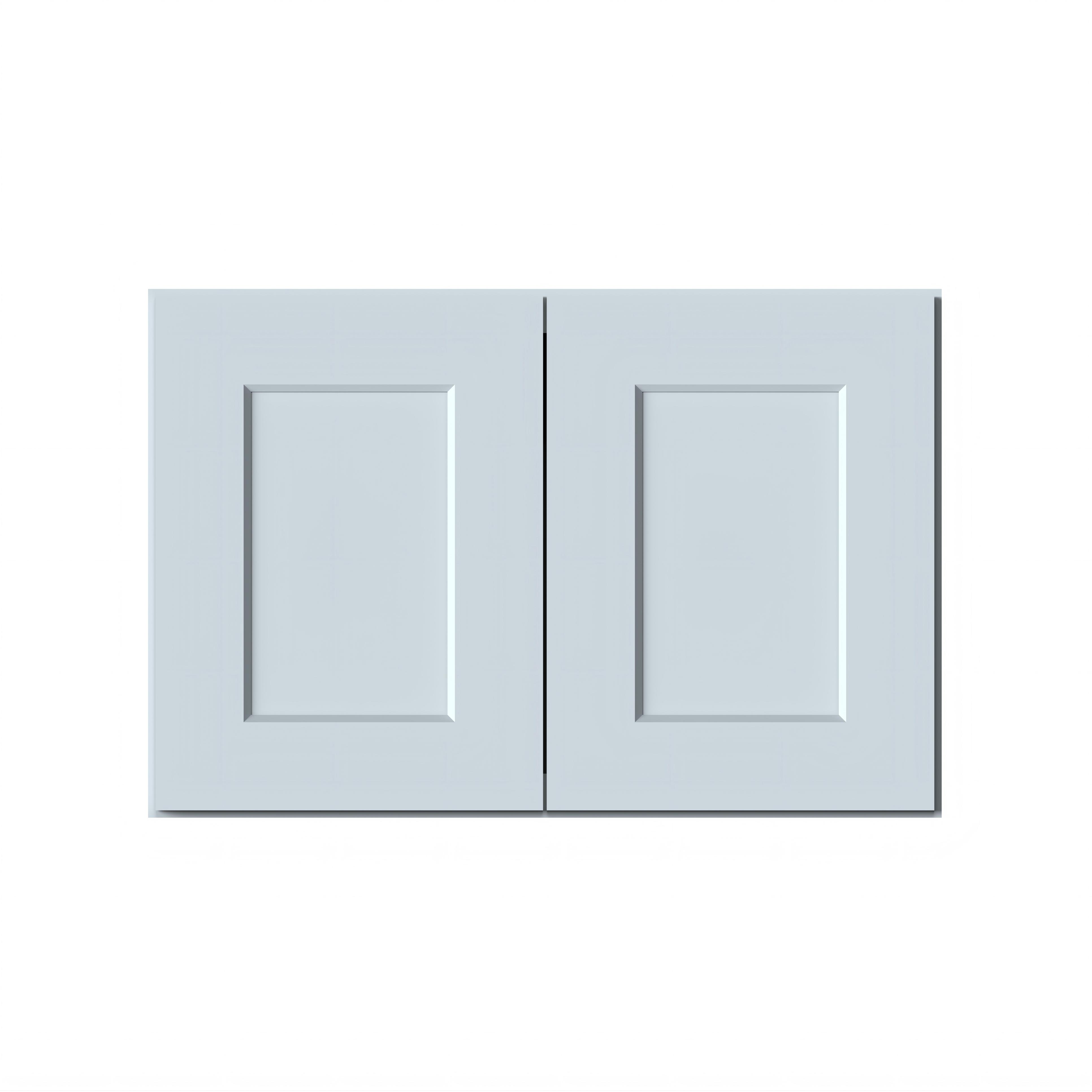 Dove Grey RTA 27"W x 12"D x 18"H Short Wall Cabinet with 2 Doors