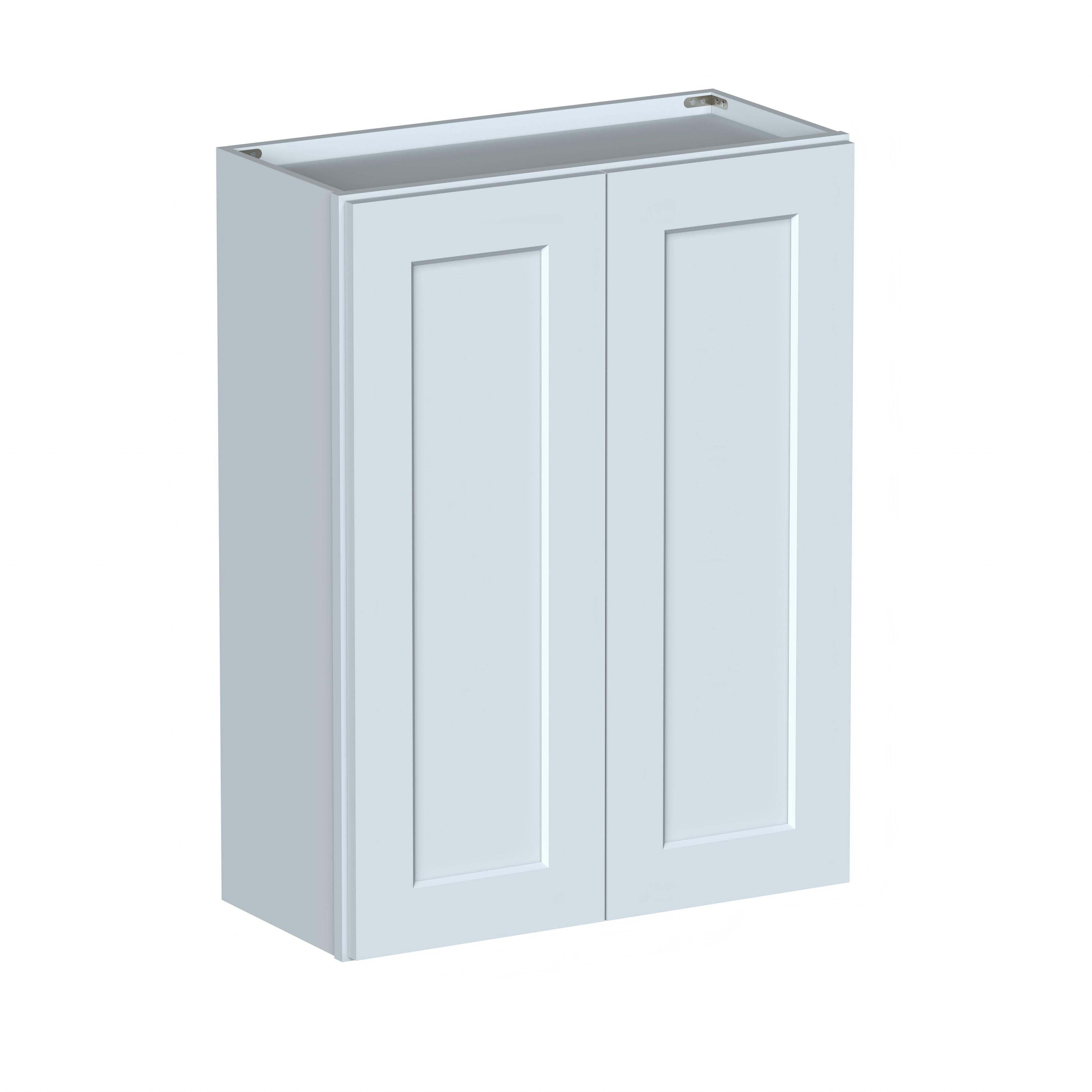 Dove Grey RTA 27"W x 12"D x 36"H Standard Wall Cabinet with 2 Doors and 2 Shelves