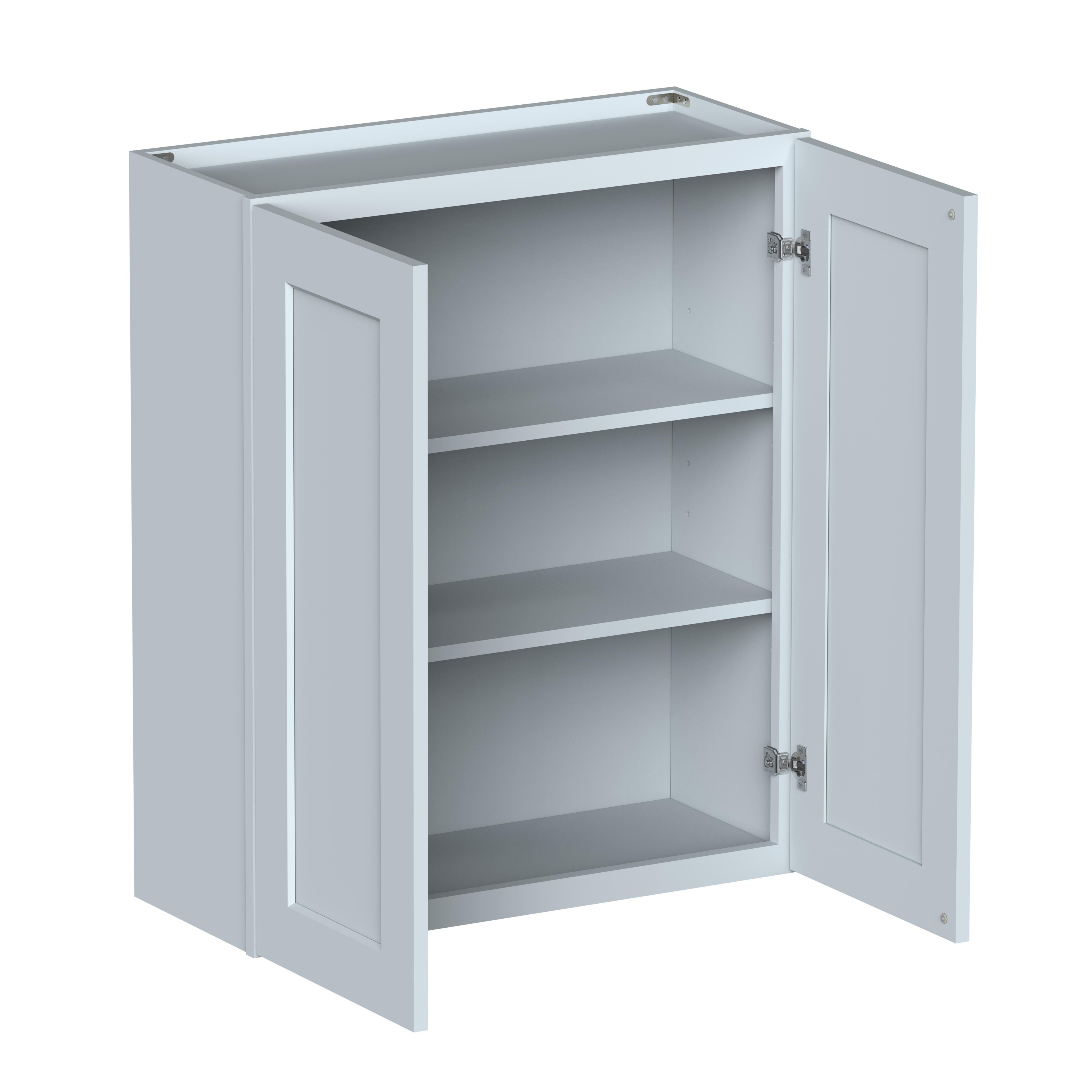 30"W x 12"D x 36"H Plywood Wall Kitchen Cabinet with 2 Doors Ready to Assemble