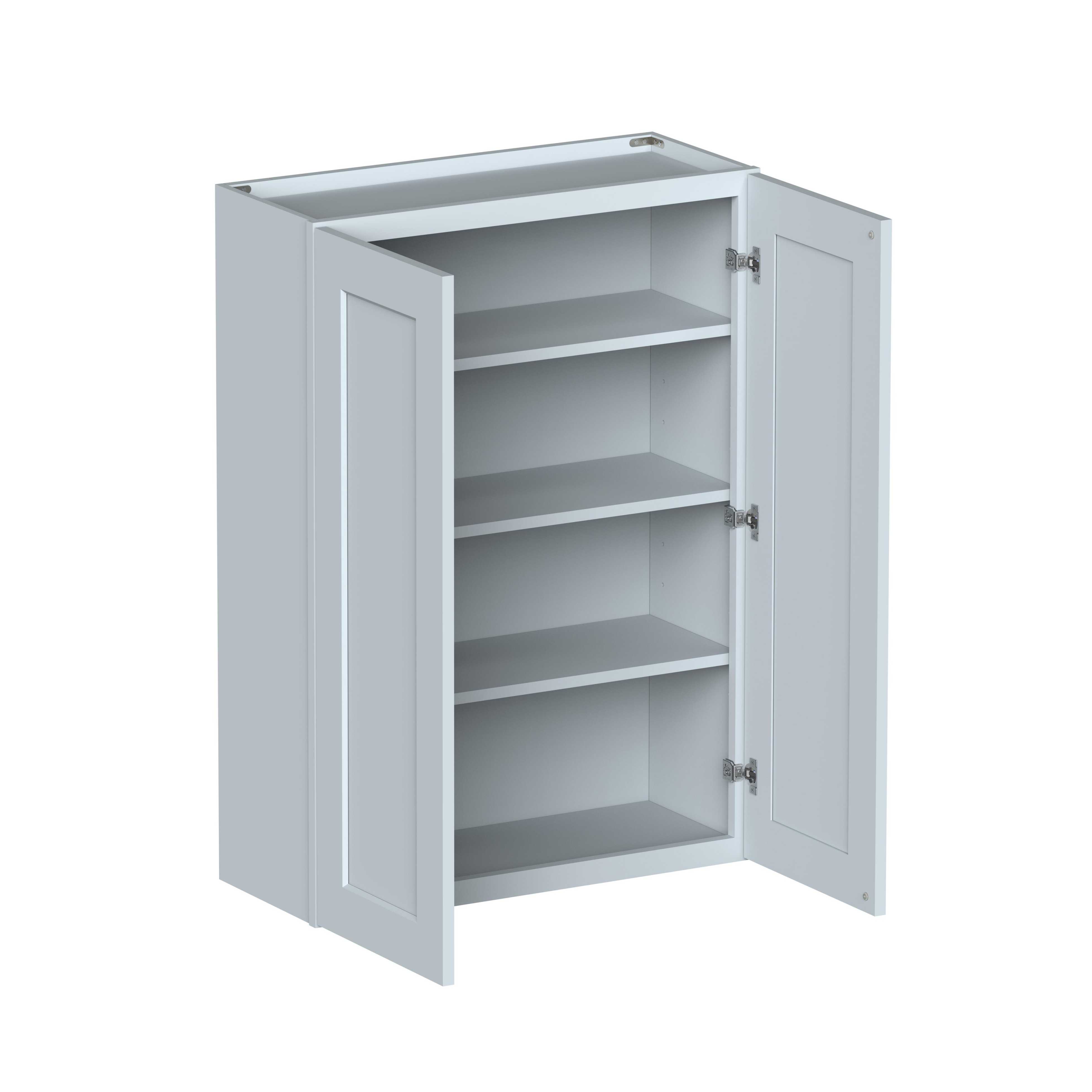 30"W x 12"D x 42"H Plywood Wall Kitchen Cabinet with 2 Doors Ready to Assemble