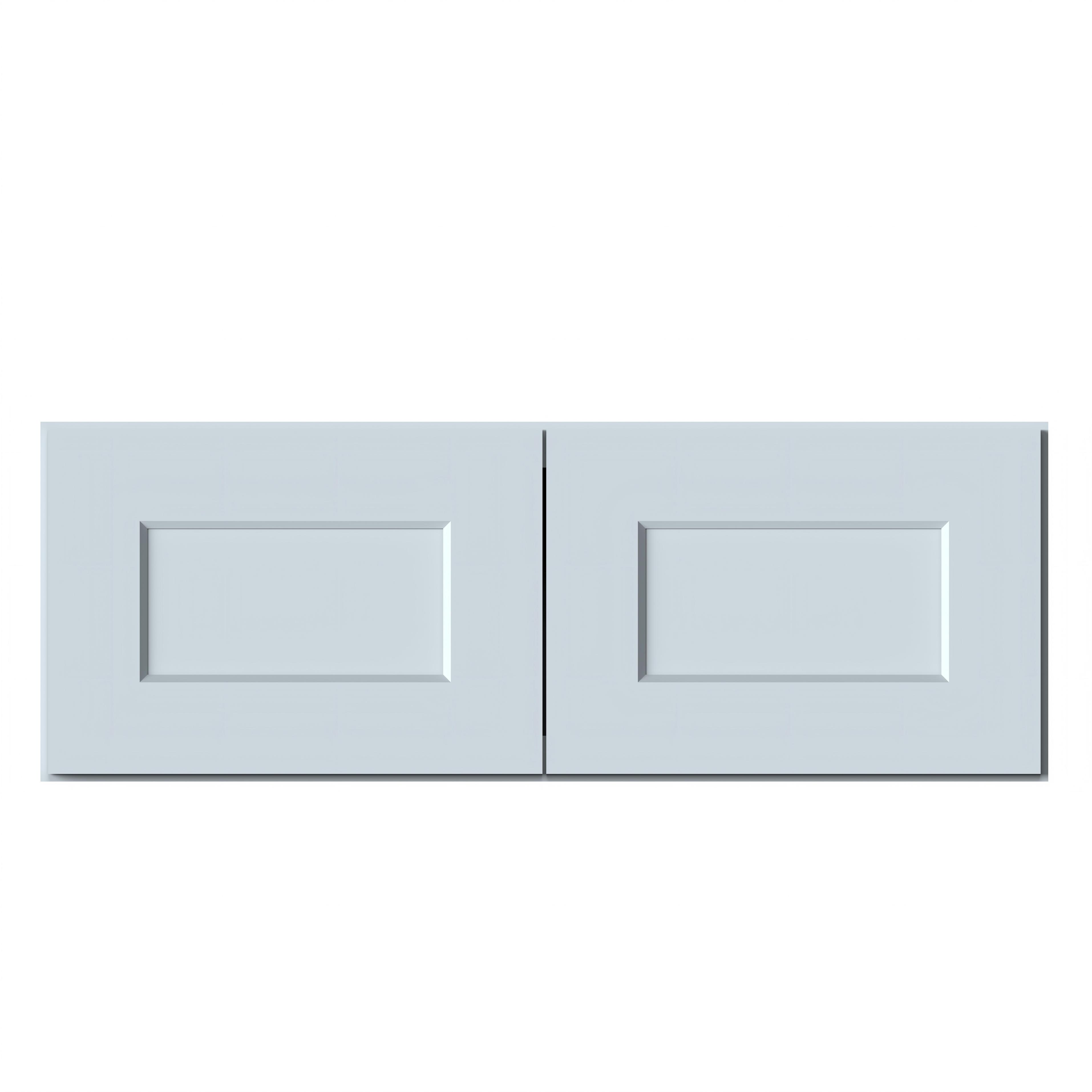 Dove Grey RTA 33"W x 12"D x 12"H Short Wall Cabinet with 2 Doors
