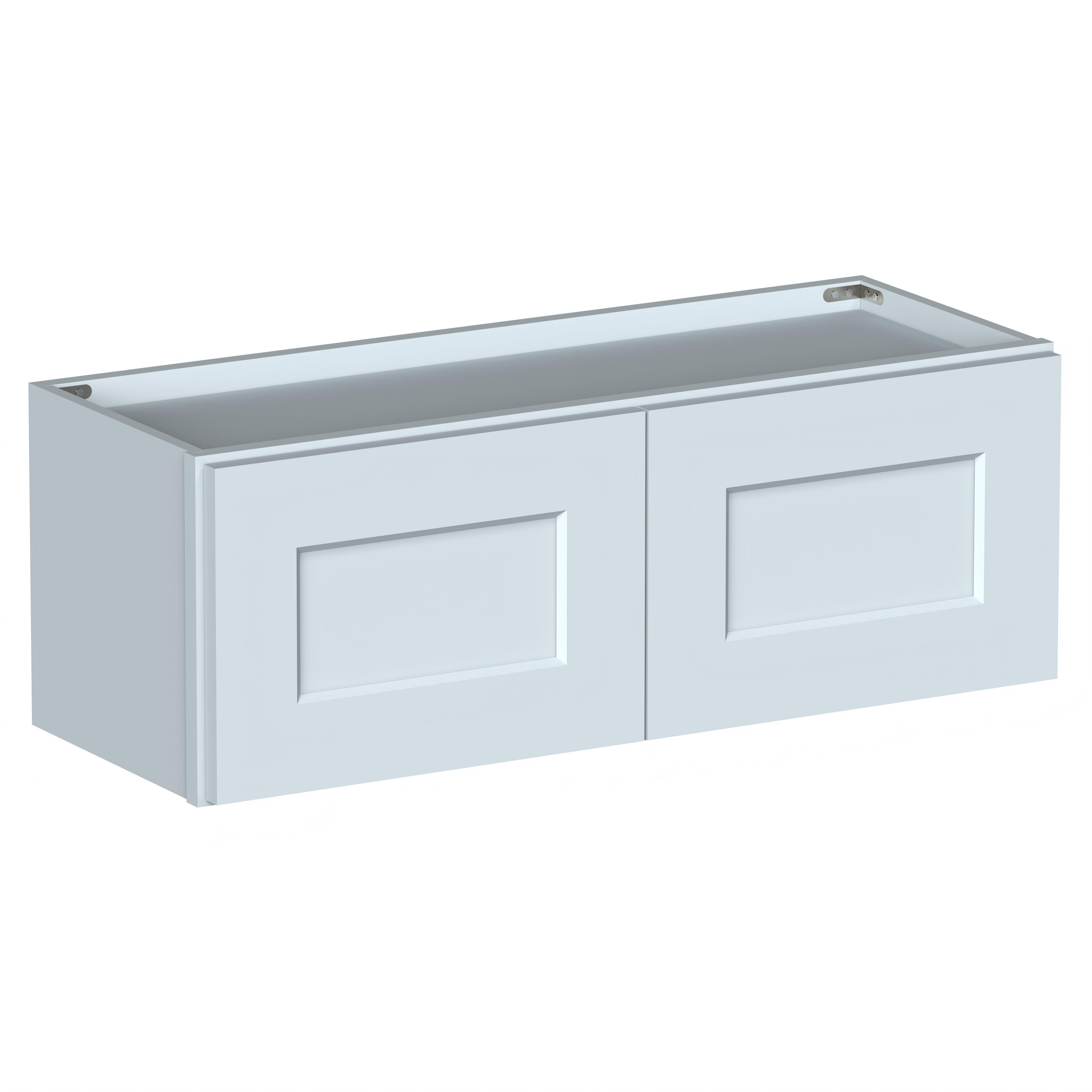 Dove Grey RTA 33"W x 12"D x 12"H Short Wall Cabinet with 2 Doors