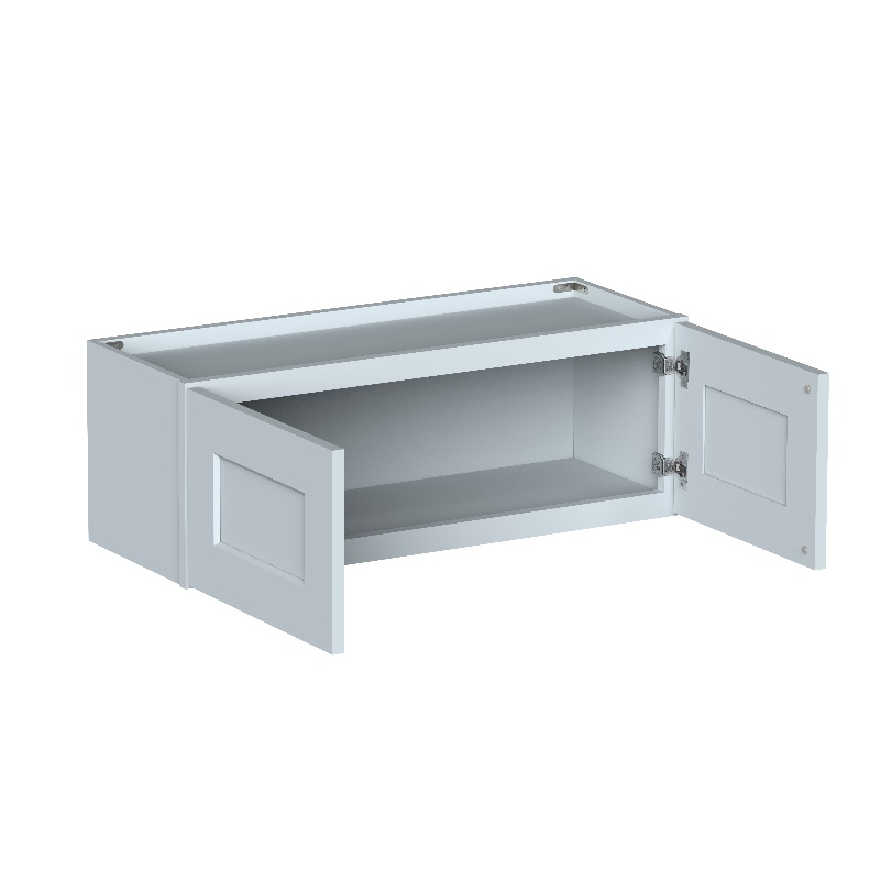 Dove Grey RTA 33"W x 12"D x 12"H Short Wall Cabinet with 2 Doors