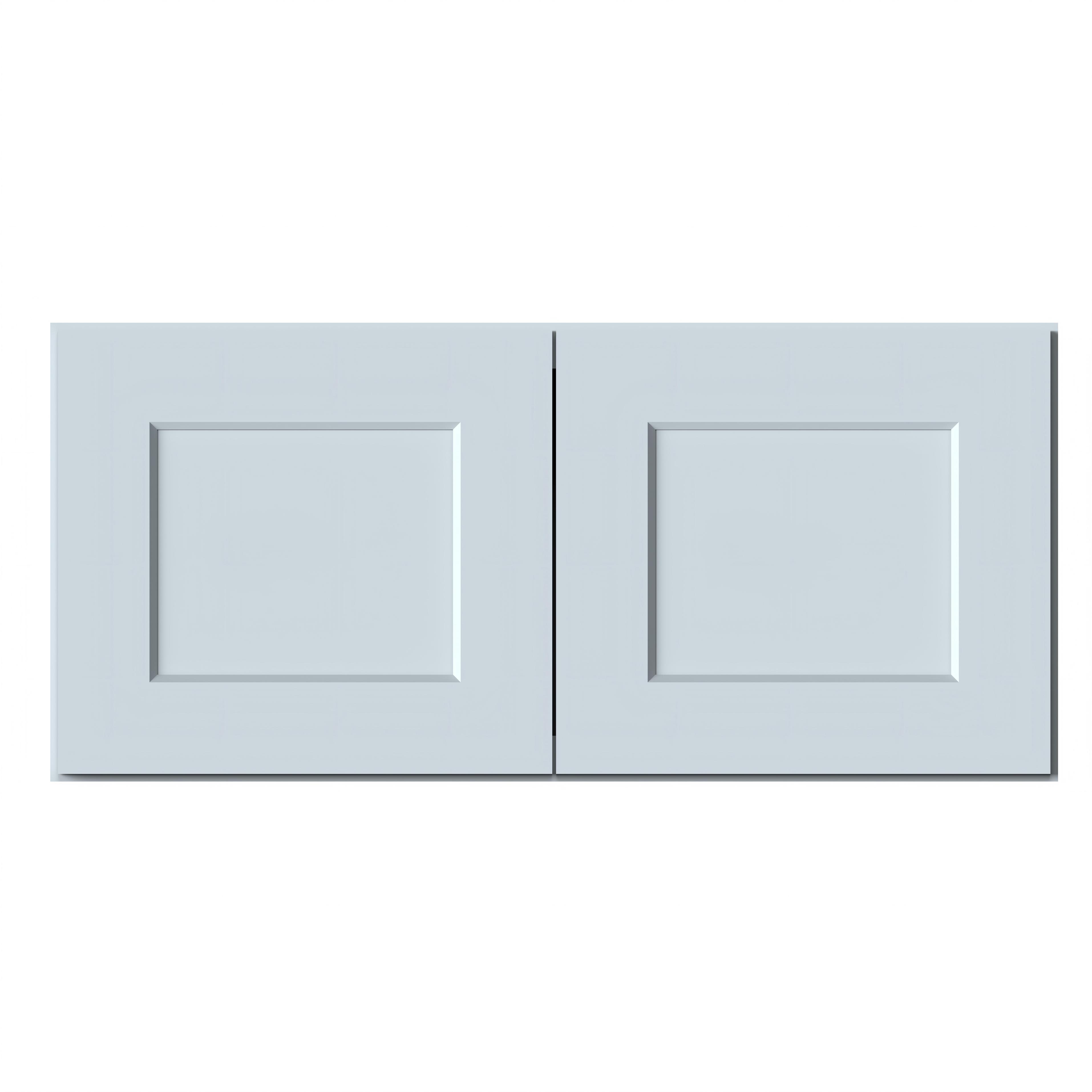 Dove Grey RTA 33"W x 12"D x 15"H Short Wall Cabinet with 2 Doors