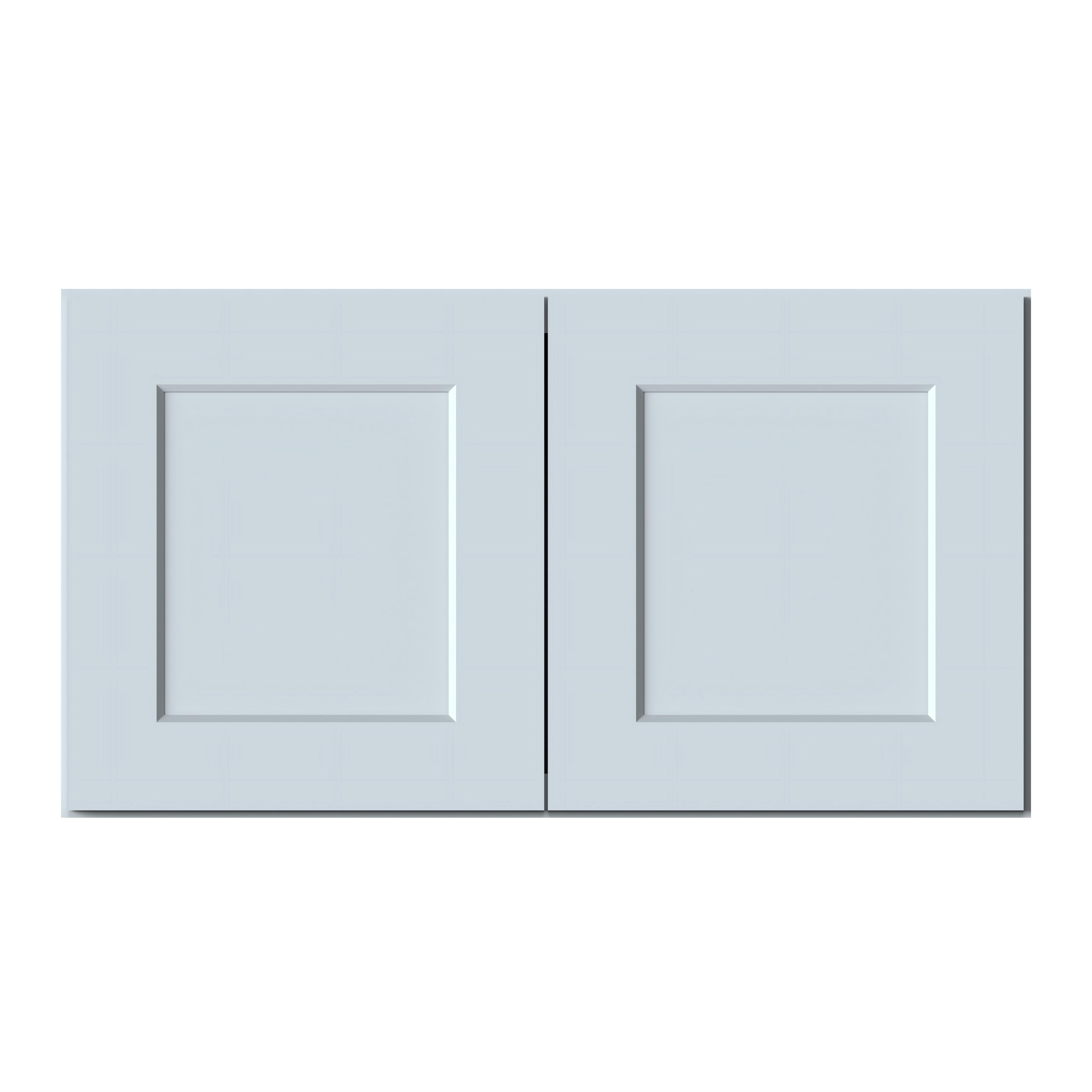 Dove Grey RTA 33"W x 12"D x 18"H Short Wall Cabinet with 2 Doors