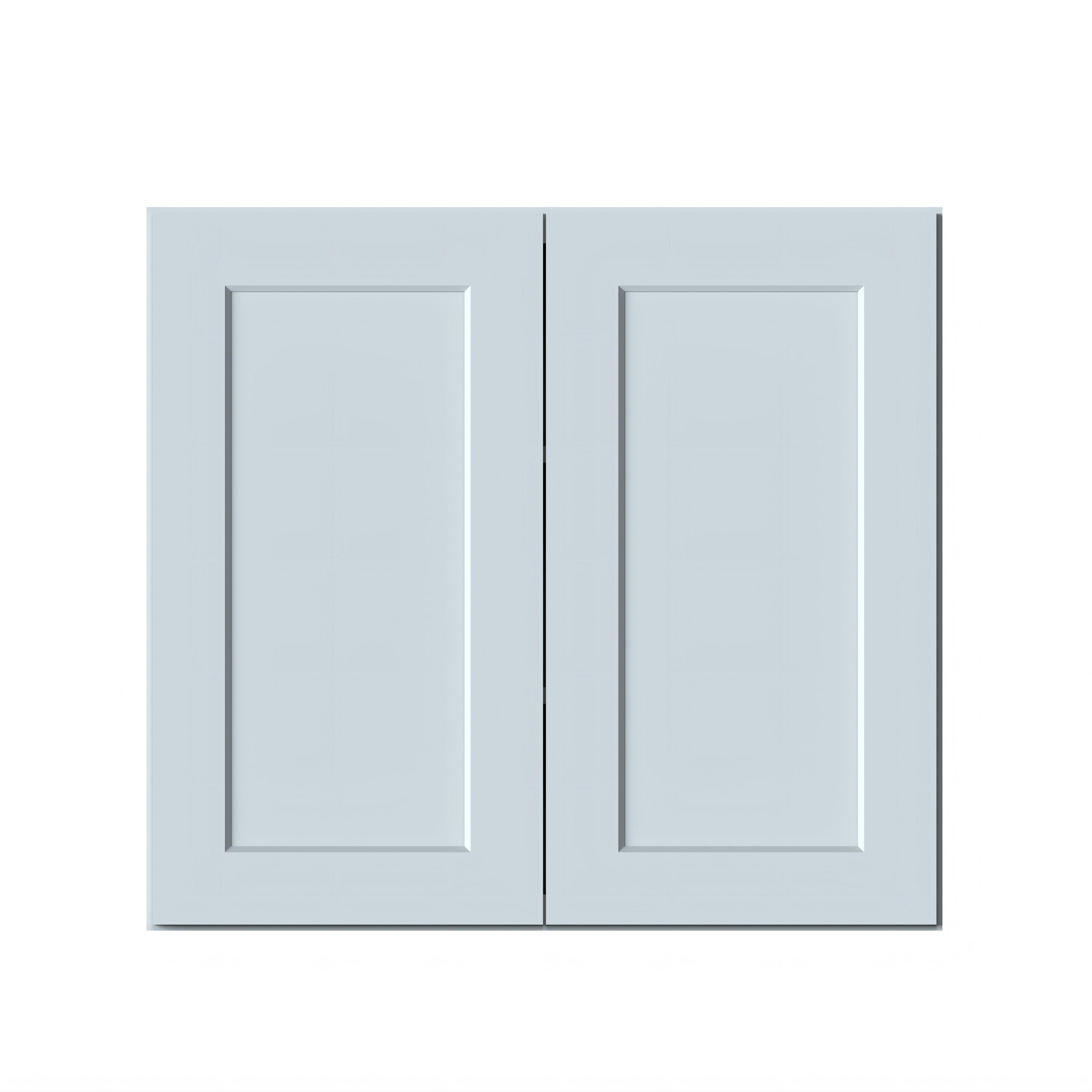 Dove Grey RTA 33"W x 12"D x 30"H Standard Wall Cabinet with 2 Doors and 2 Shelves