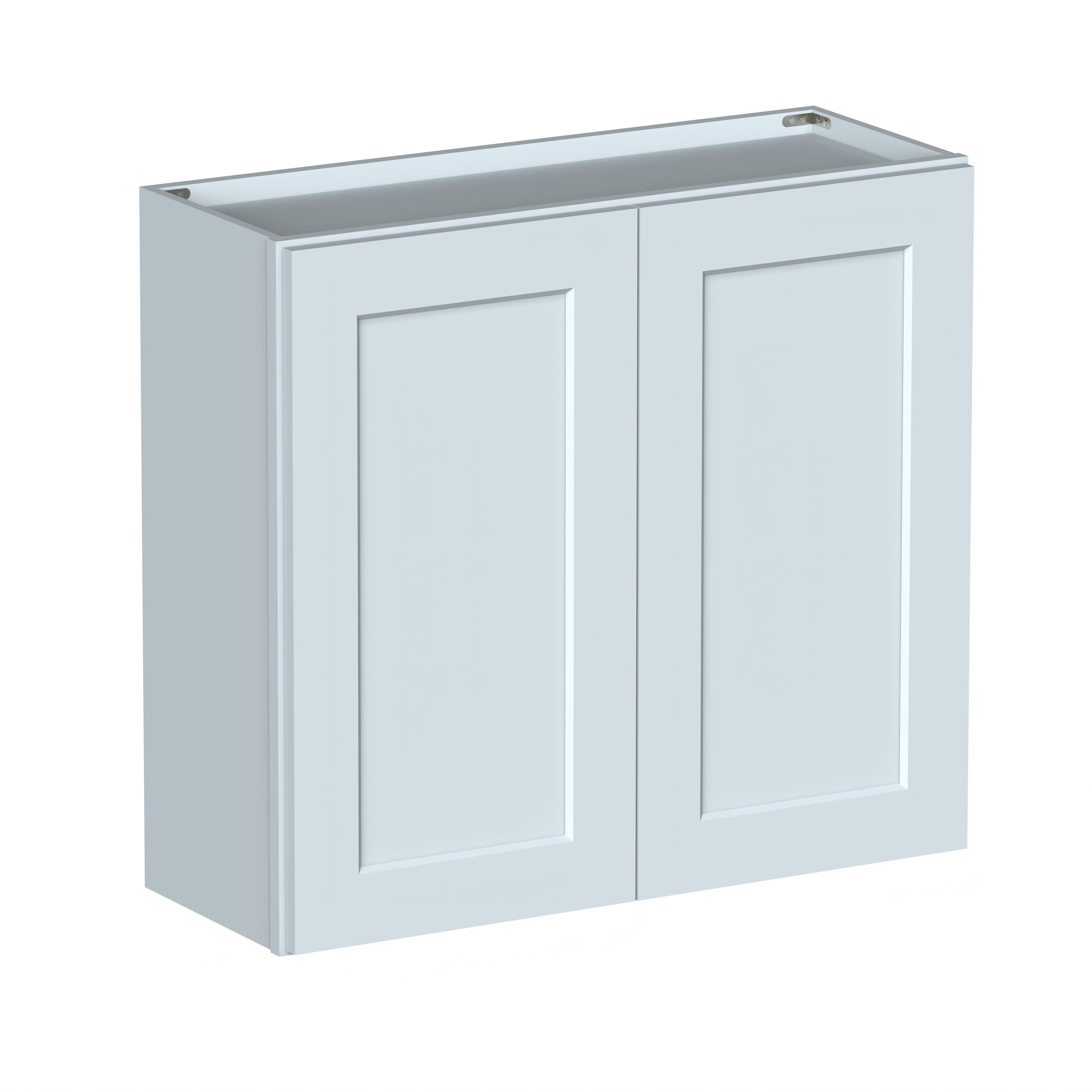Dove Grey RTA 33"W x 12"D x 30"H Standard Wall Cabinet with 2 Doors and 2 Shelves