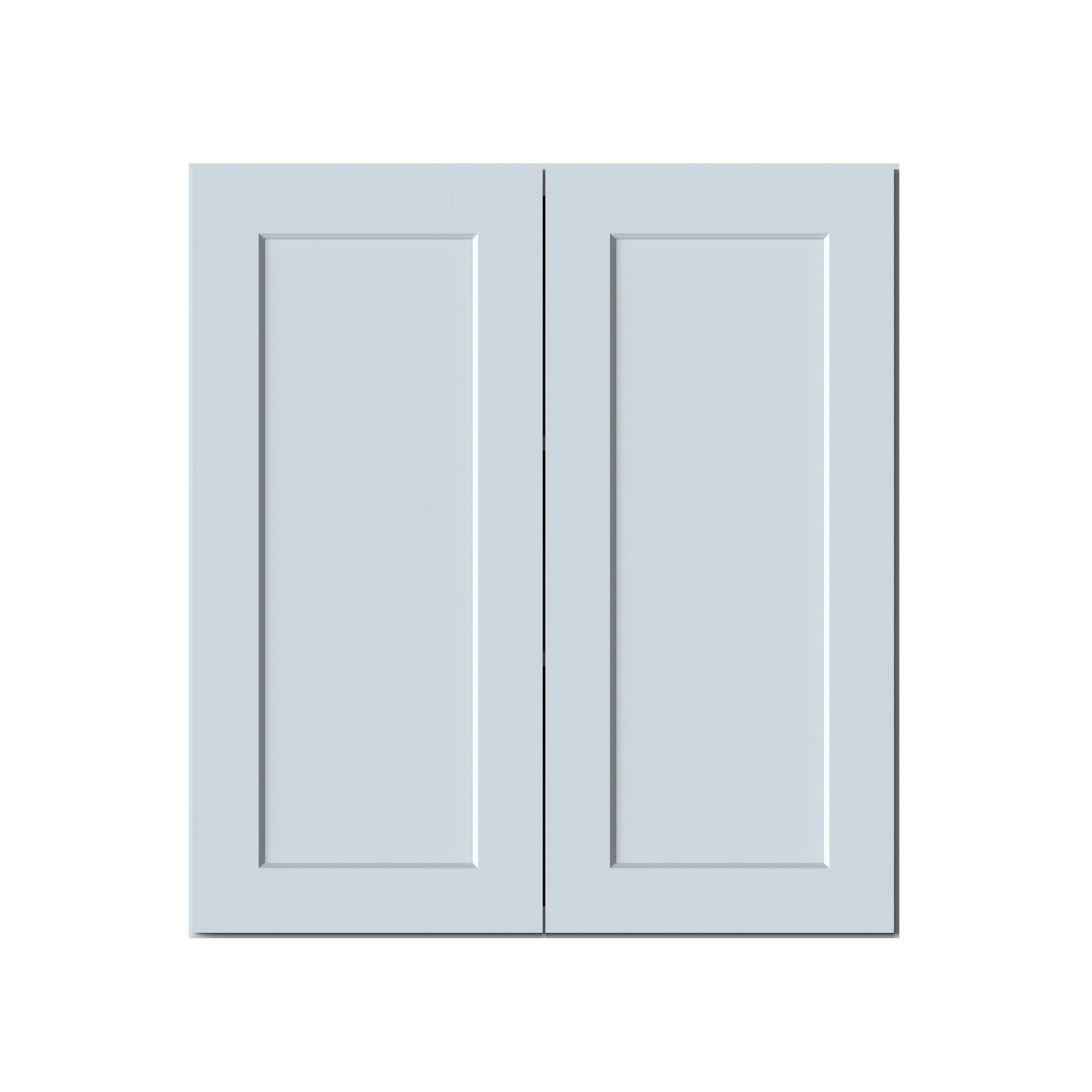 Dove Grey RTA 33"W x 12"D x 36"H Standard Wall Cabinet with 2 Doors and 2 Shelves