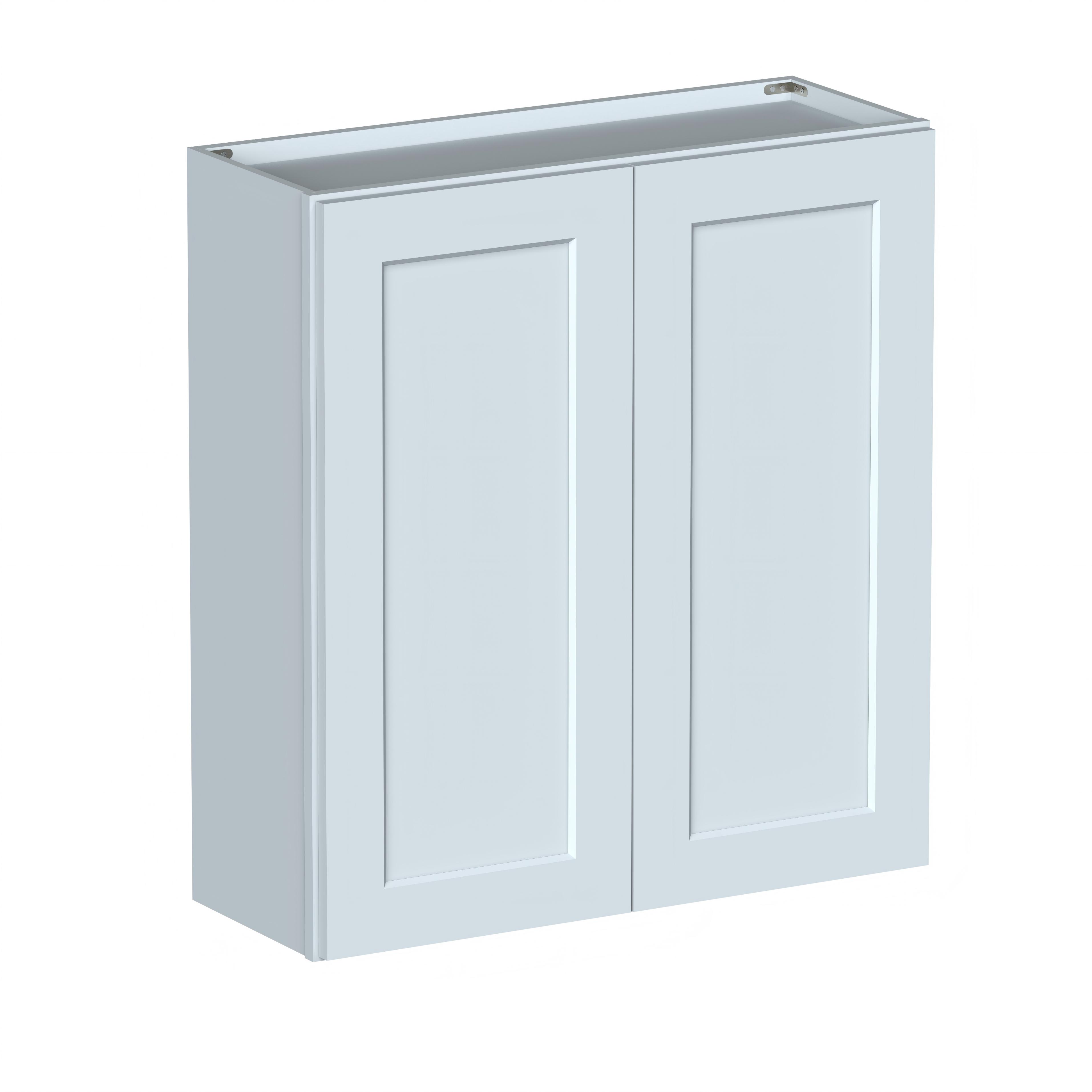 Dove Grey RTA 33"W x 12"D x 36"H Standard Wall Cabinet with 2 Doors and 2 Shelves