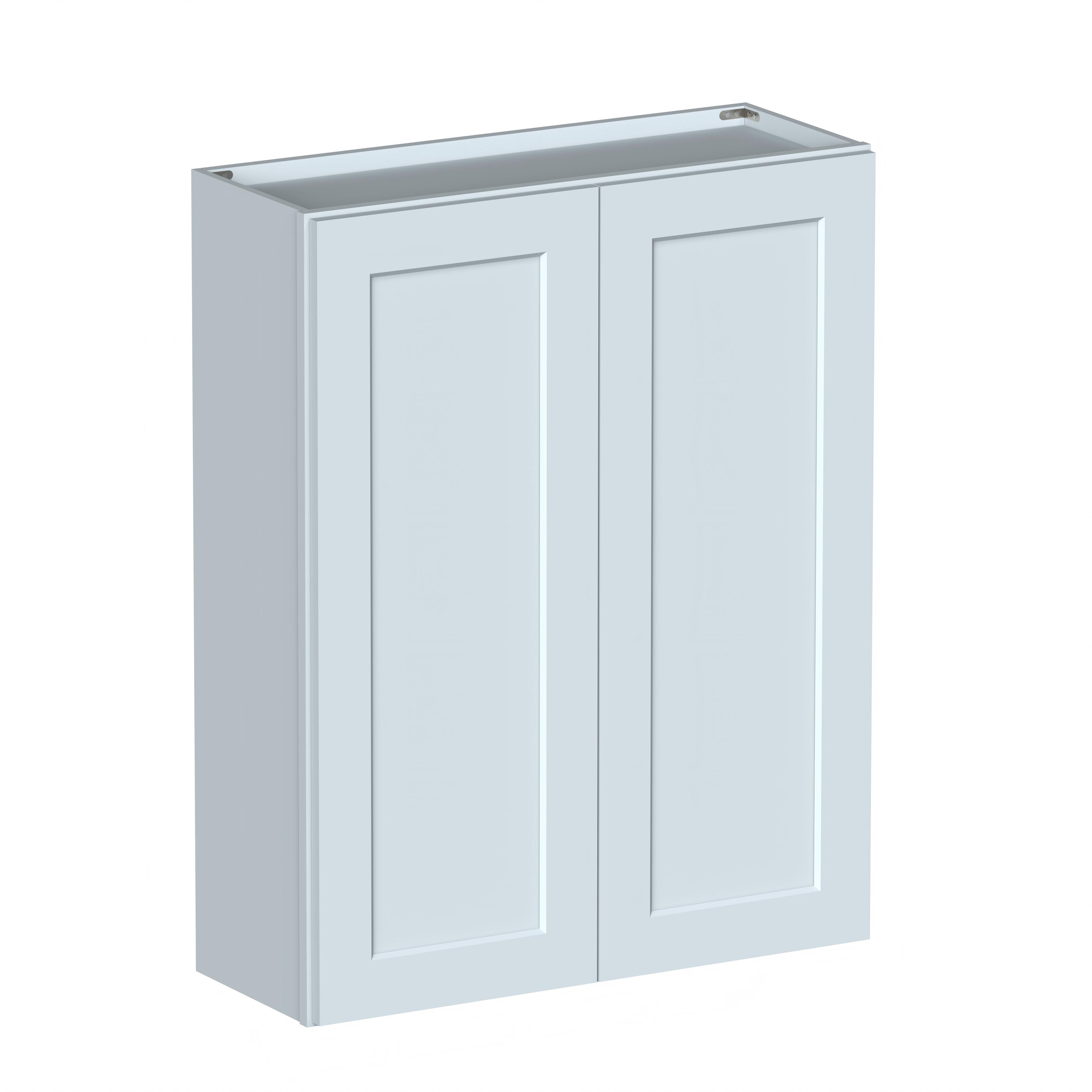 Dove Grey RTA 33"W x 12"D x 42"H Standard Wall Cabinet with 2 Doors and 3 Shelves