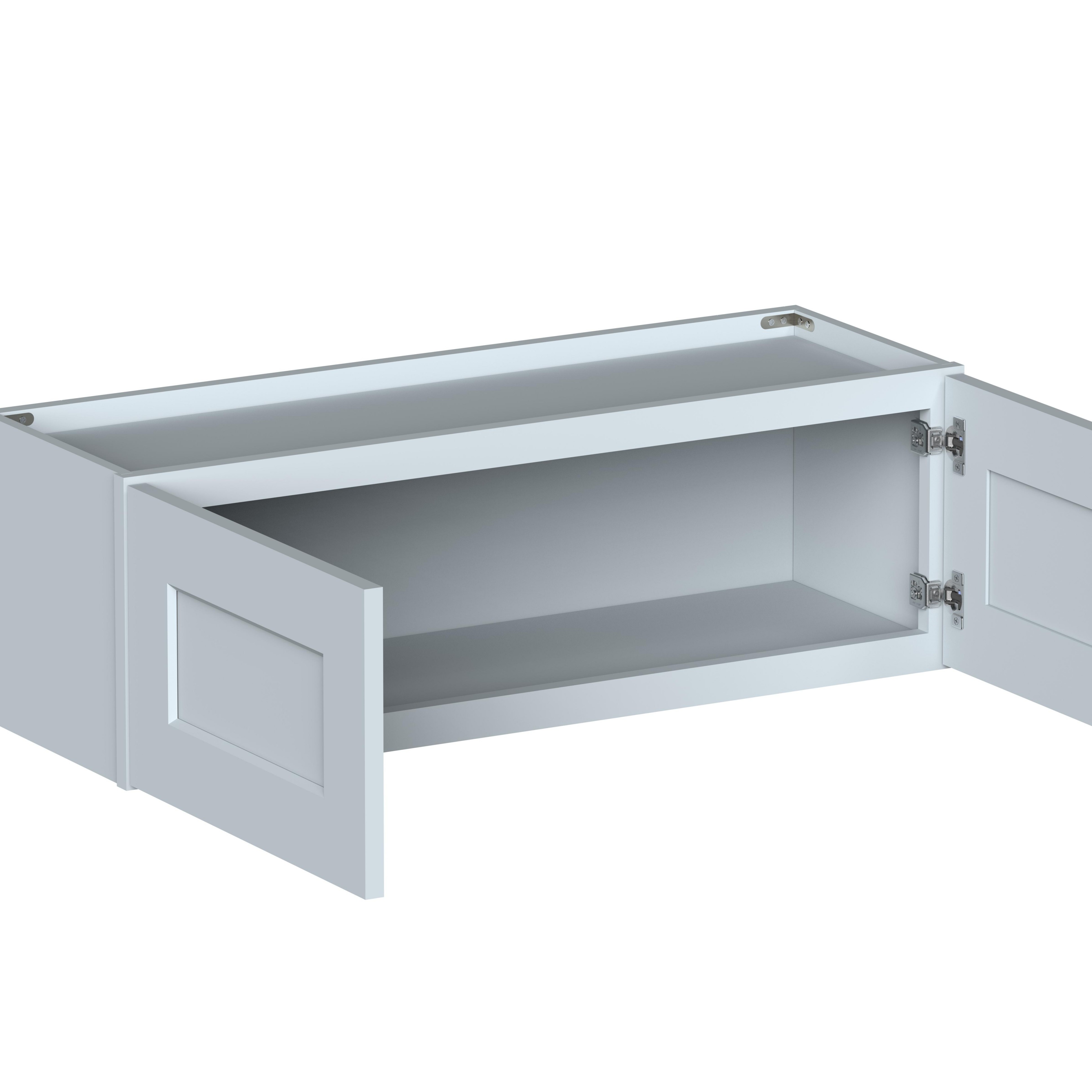 36"W x 12"D x 12"H Plywood Wall Kitchen Cabinet with 2 Doors Ready to Assemble