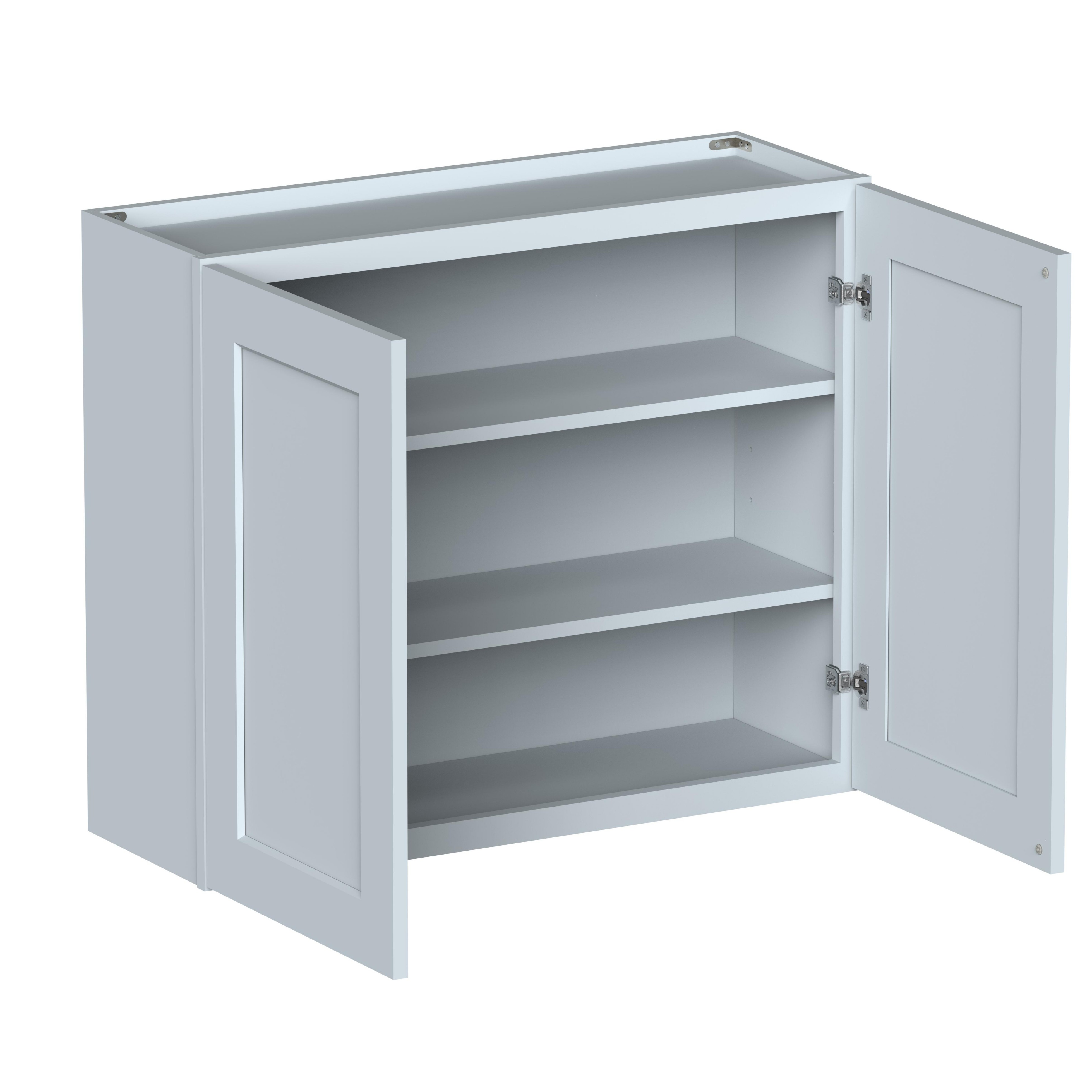 36"W x 12"D x 30"H Plywood Wall Kitchen Cabinet with 2 Doors Ready to Assemble