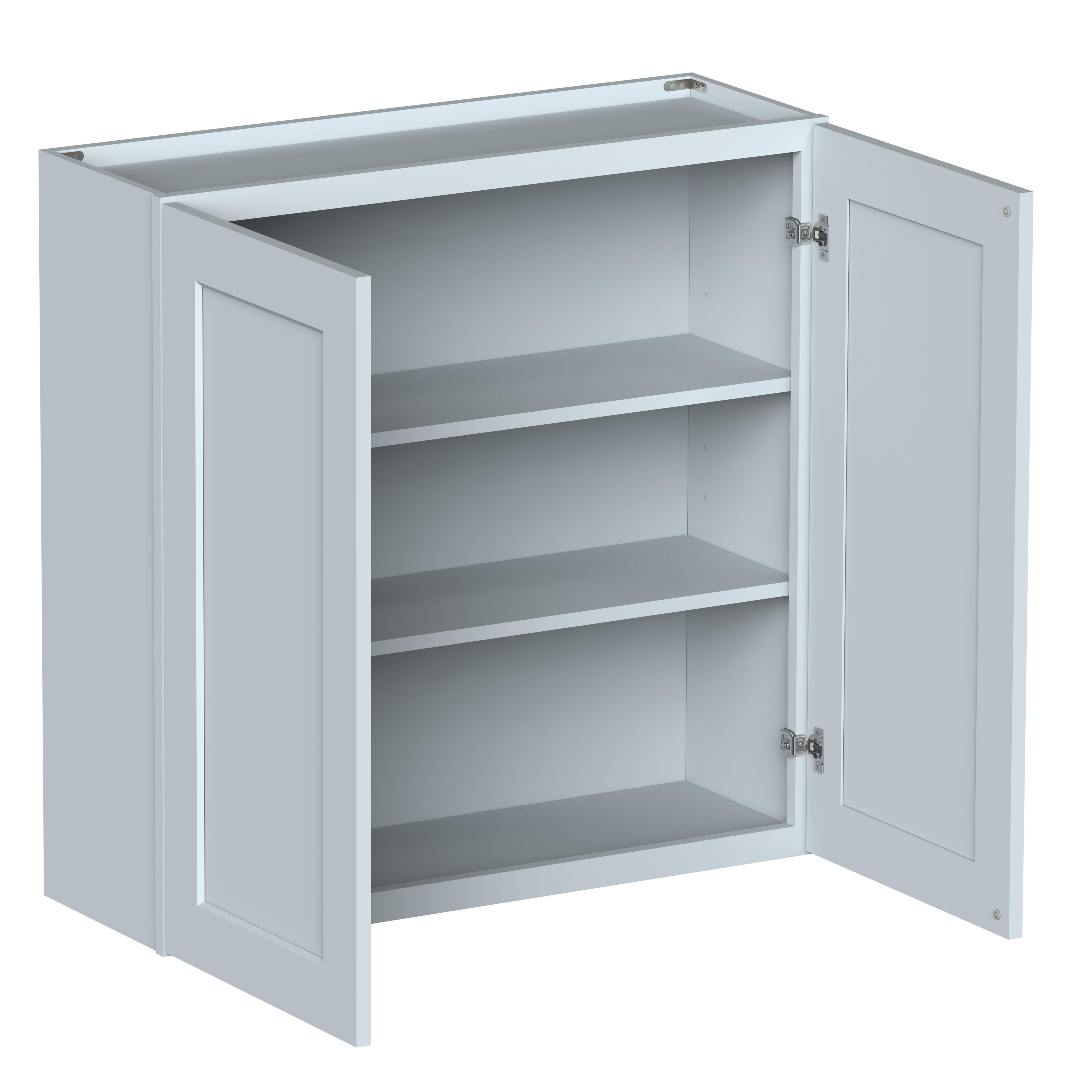 36"W x 12"D x 36"H Plywood Wall Kitchen Cabinet with 2 Doors Ready to Assemble