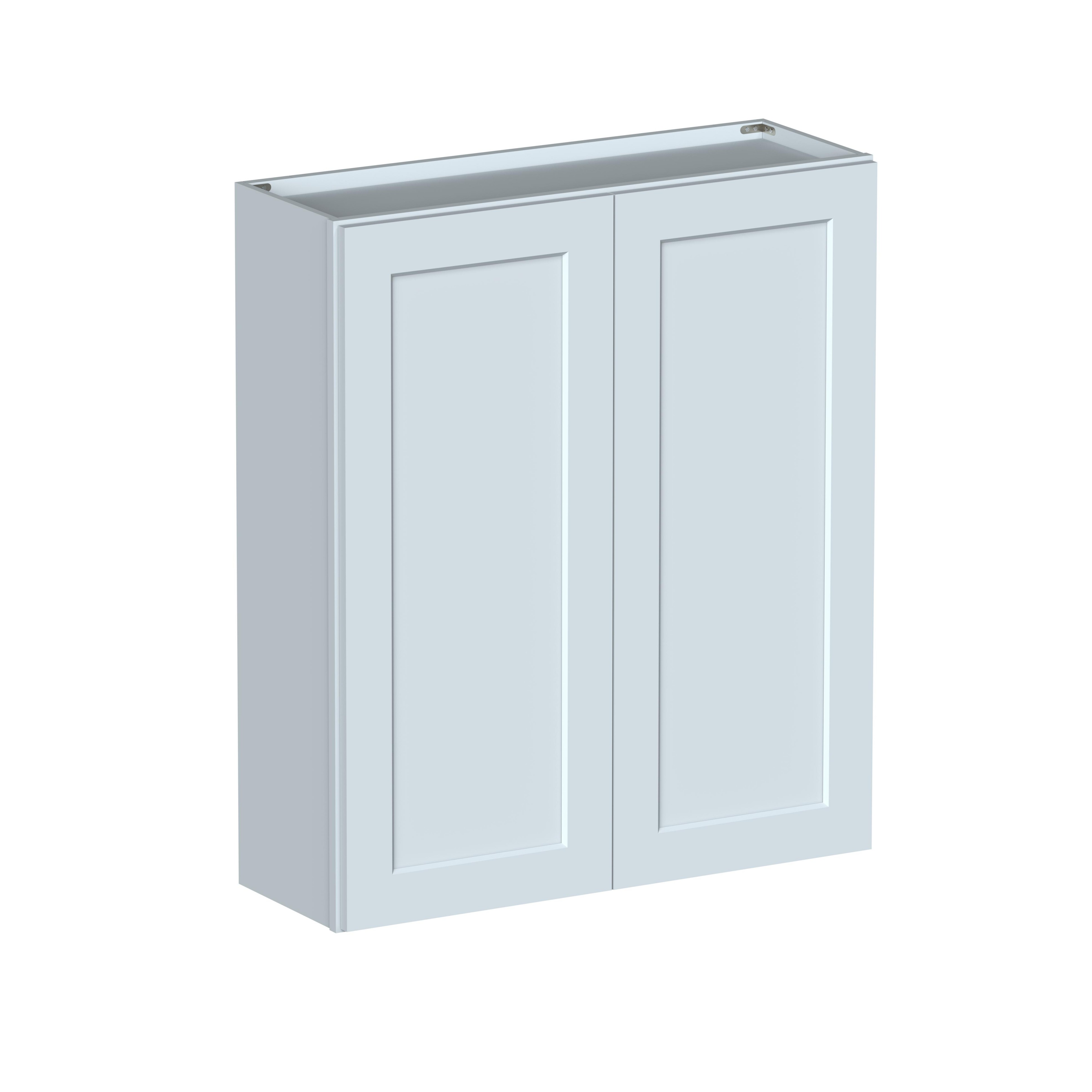 36"W x 12"D x 42"H Plywood Wall Kitchen Cabinet with 2 Doors Ready to Assemble