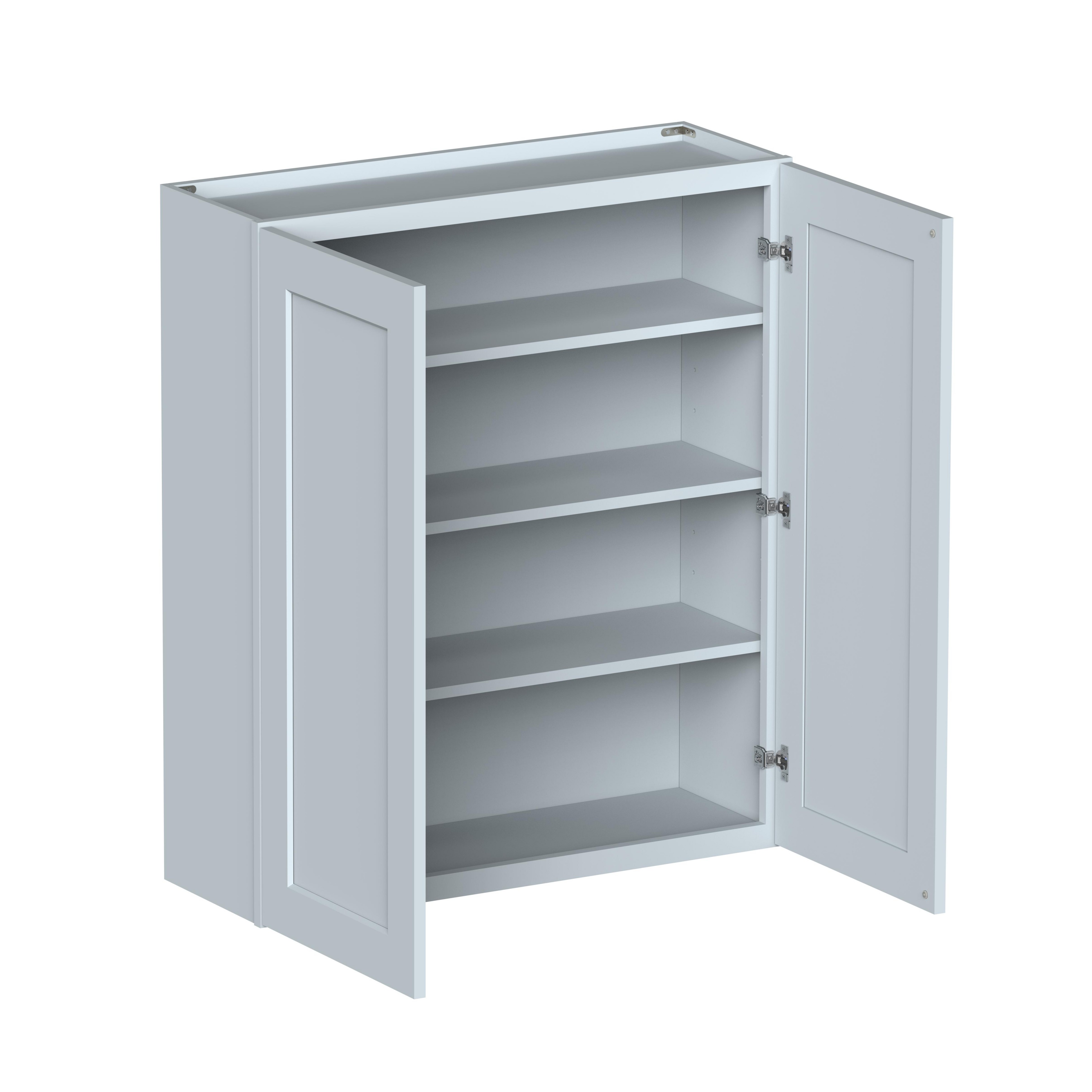 36"W x 12"D x 42"H Plywood Wall Kitchen Cabinet with 2 Doors Ready to Assemble