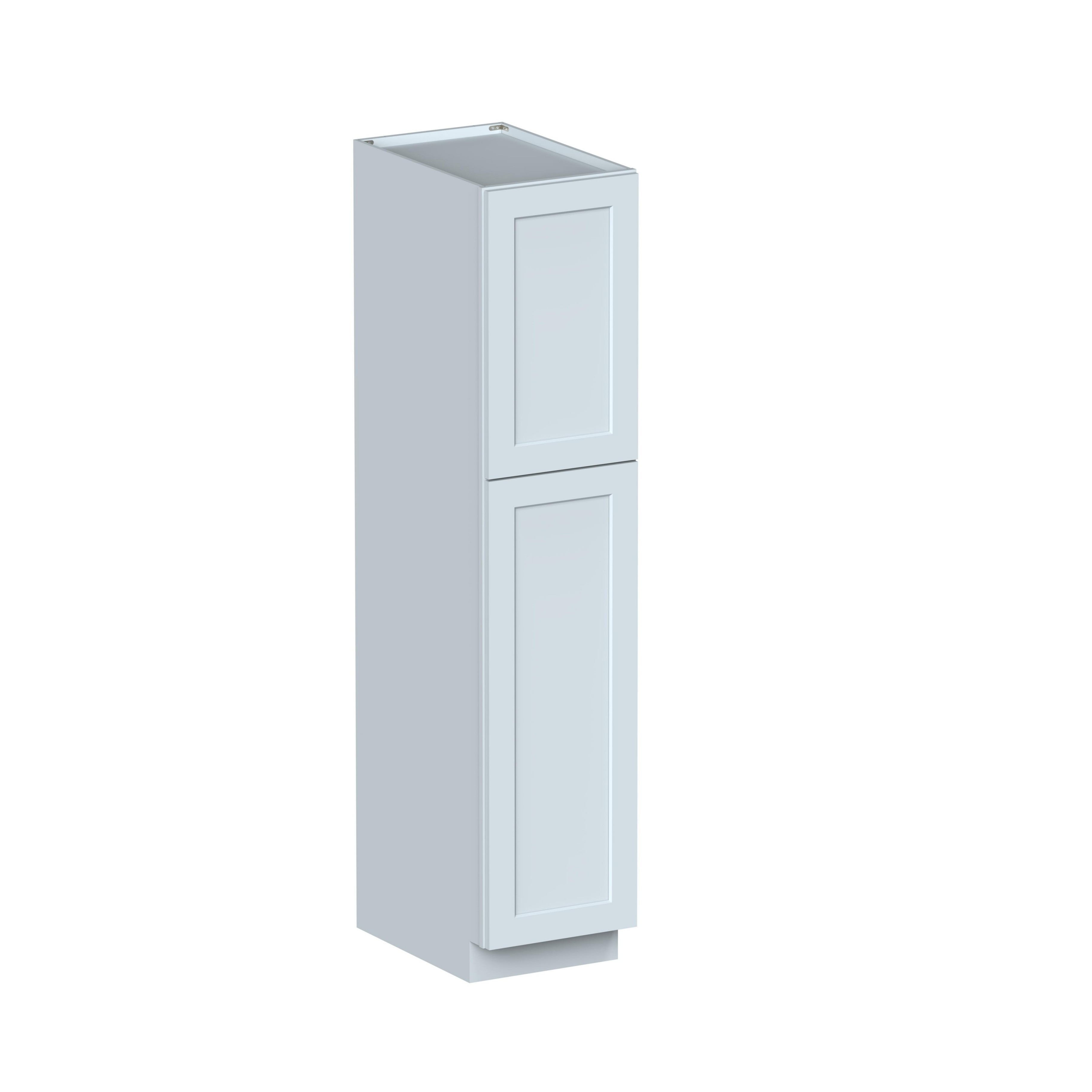 18"W x 27"D x 84"H Plywood Tall Pantry Kitchen Cabinet with 2 Doors Ready to Assemble