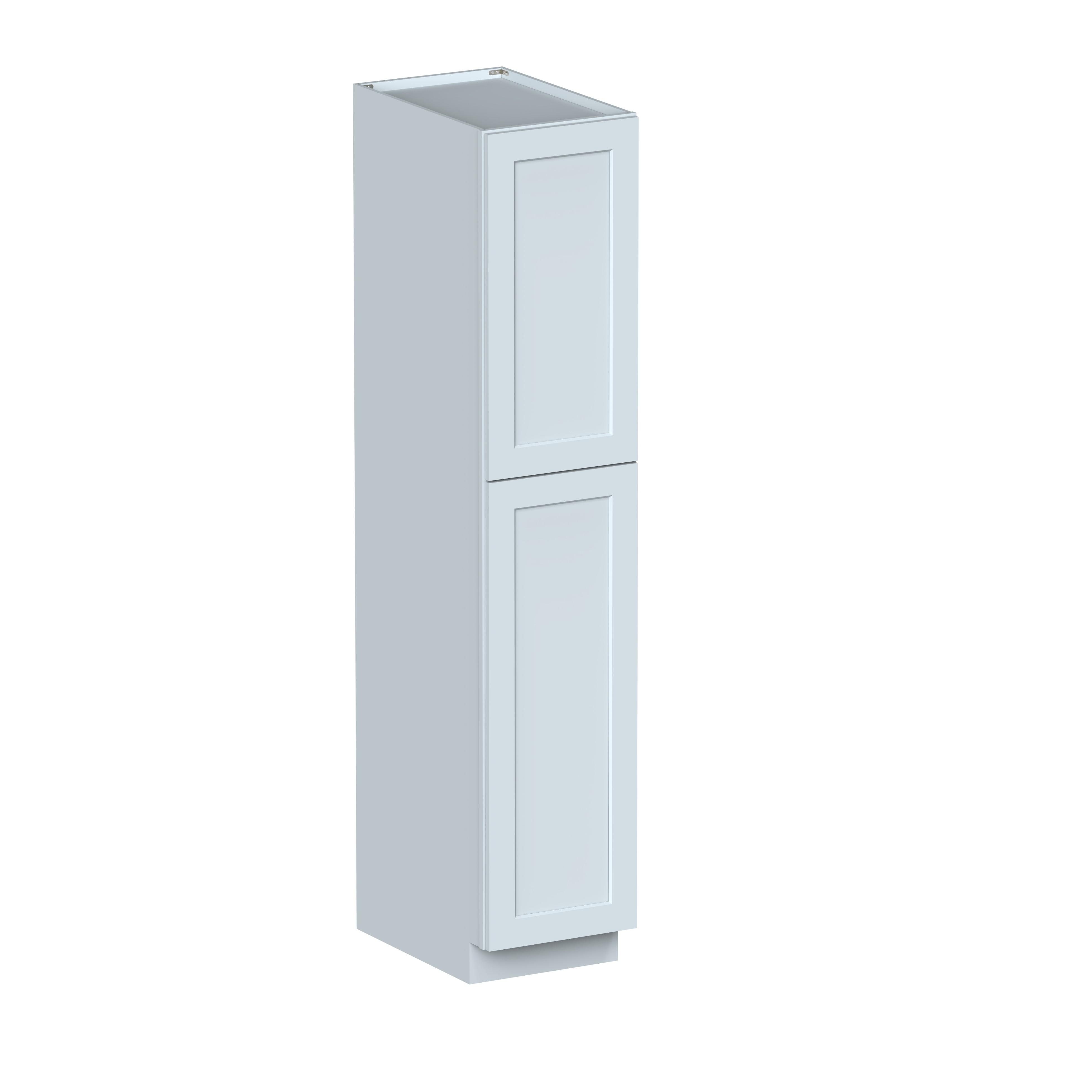 18"W x 27"D x 90"H Plywood Tall Pantry Kitchen Cabinet with 2 Doors Ready to Assemble