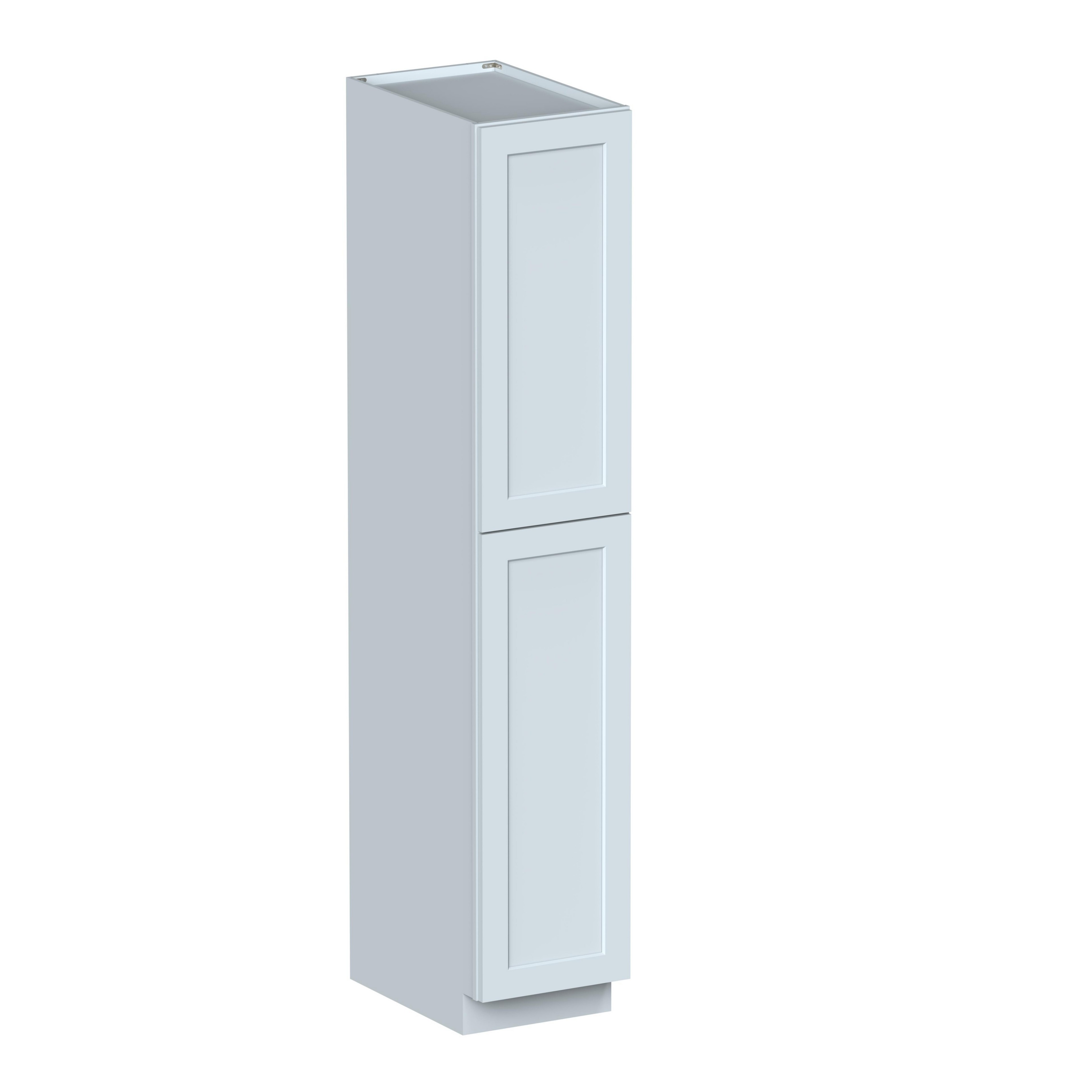 18"W x 27"D x 96"H Plywood Tall Pantry Kitchen Cabinet with 2 Doors Ready to Assemble