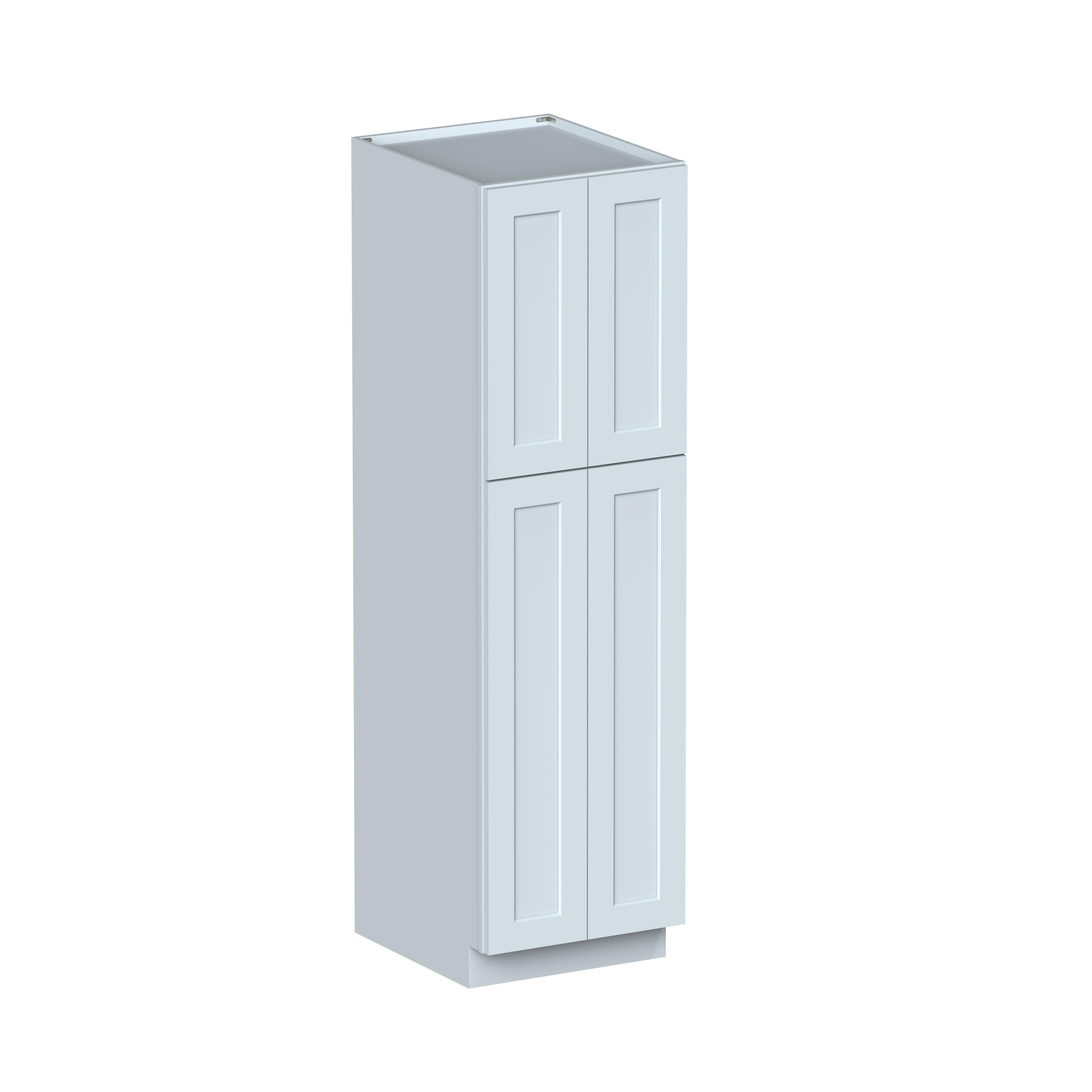 24"W x 27"D x 84"H Plywood Tall Pantry Kitchen Cabinet with 2 Doors Ready to Assemble