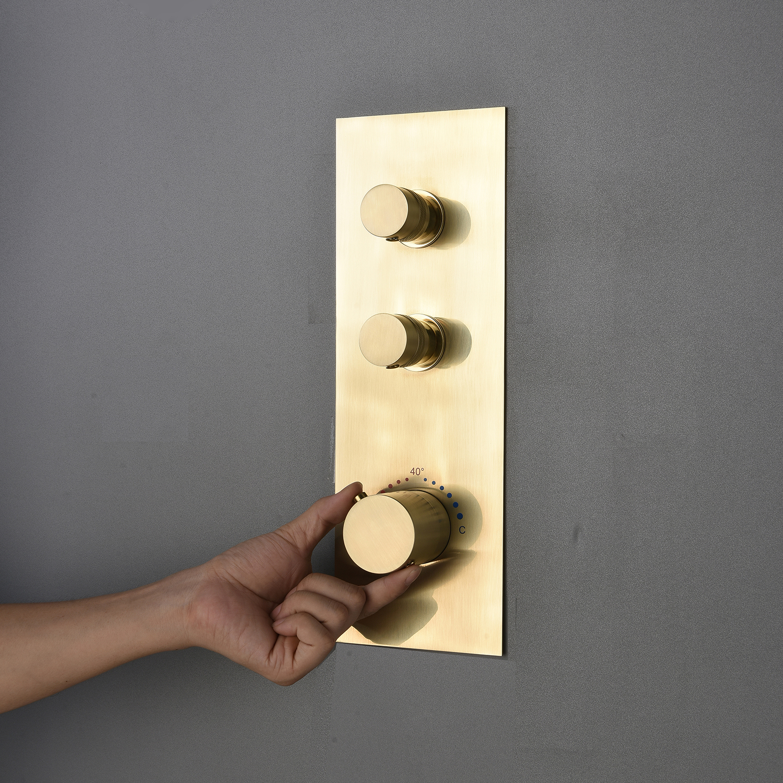 10" Thermostatic Shower System with Hand Shower & Slide Bar