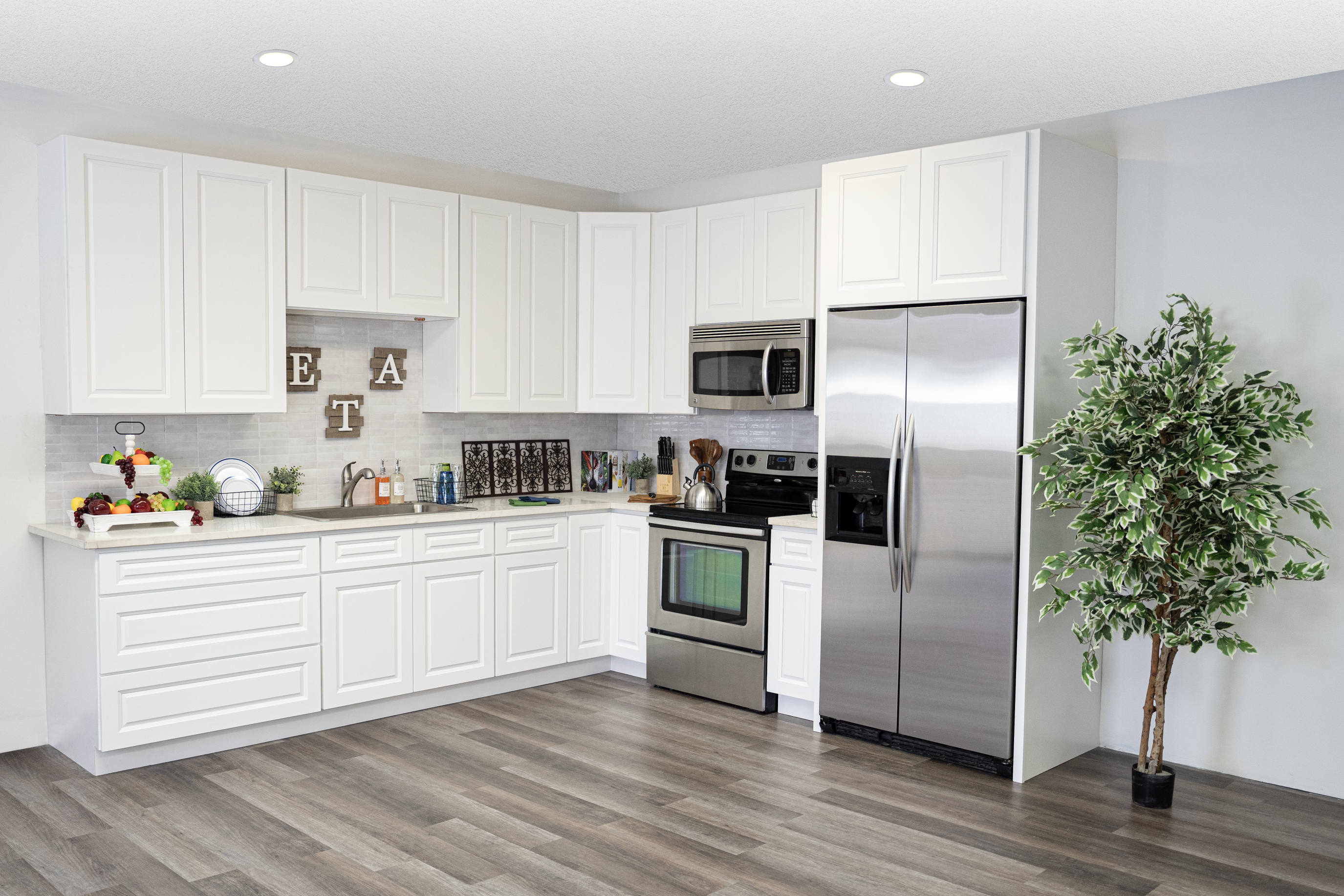 Glacier White - Ready To Assemble Kitchen Cabinets