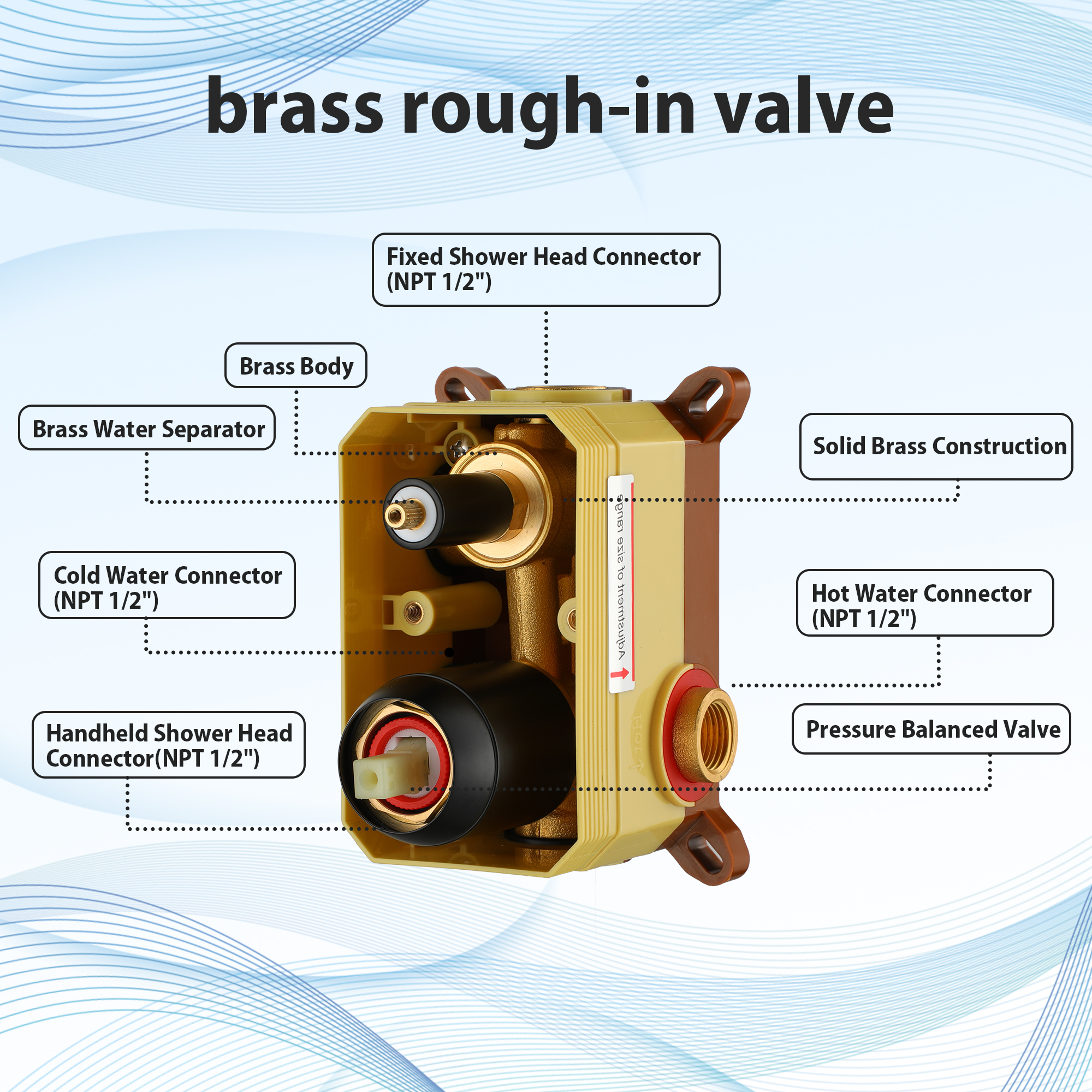 10" Wall-Mounted Rain Shower System with Handheld Shower