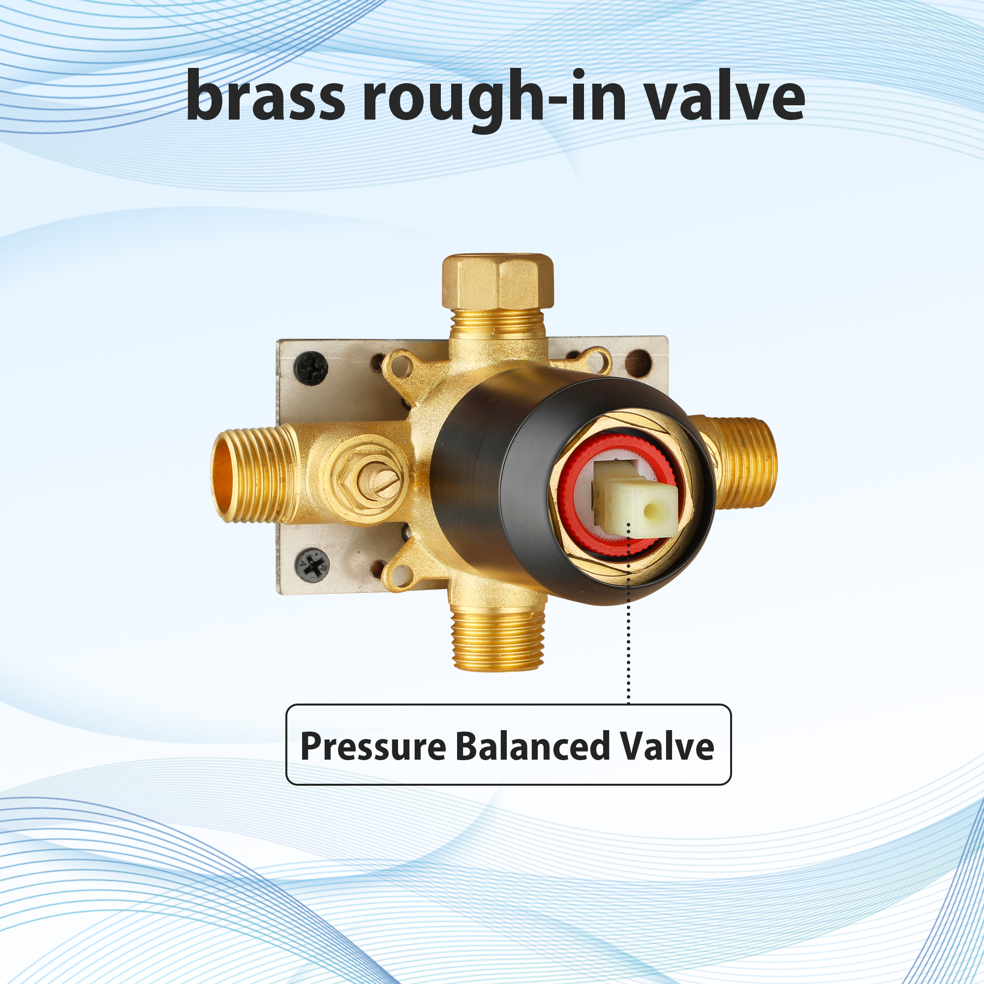 10-inch 2-Function Exposed Shower System with Handheld Shower