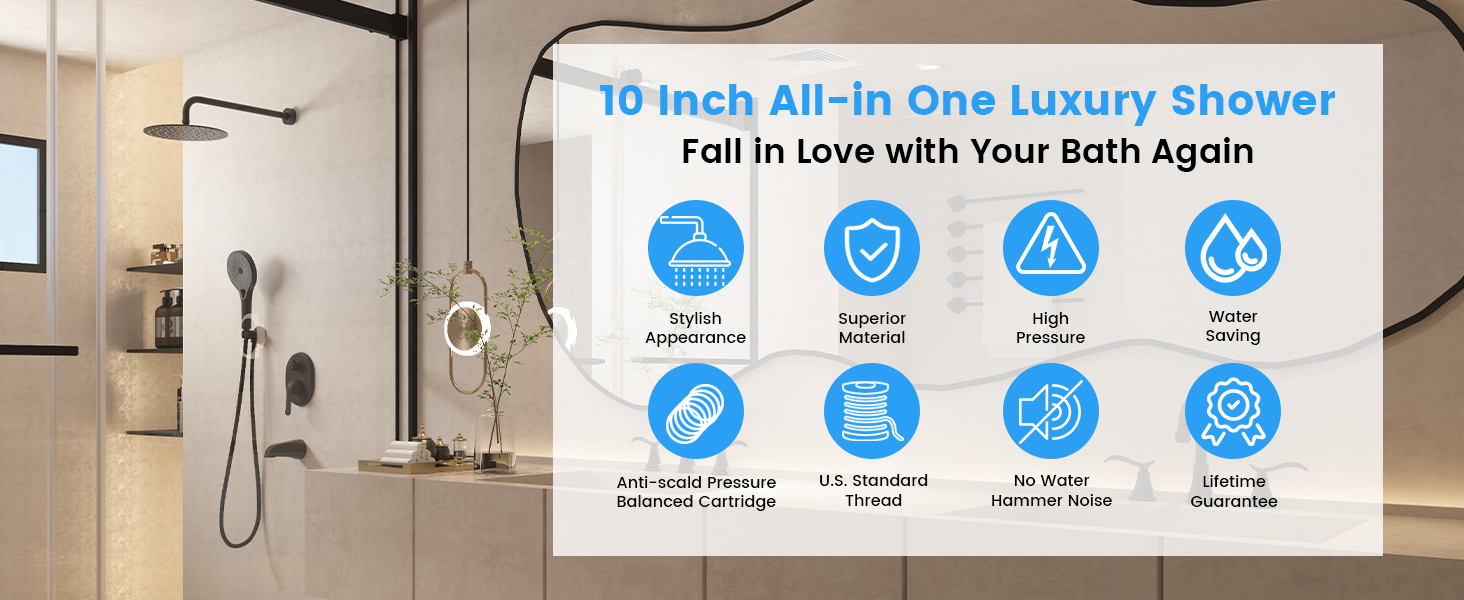 Shower System with Tub Filler