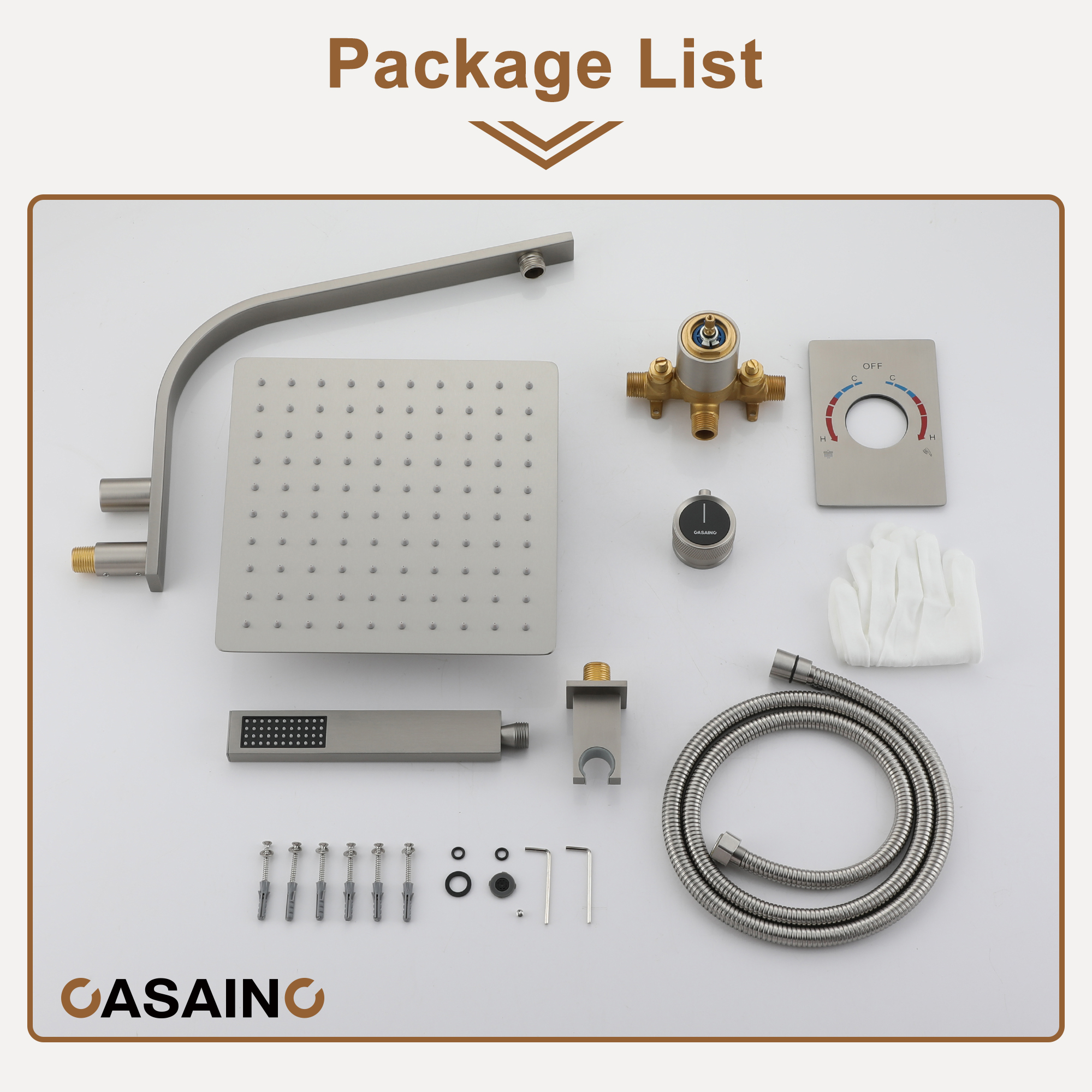 Dual Function Shower System With Unique Shower Arm