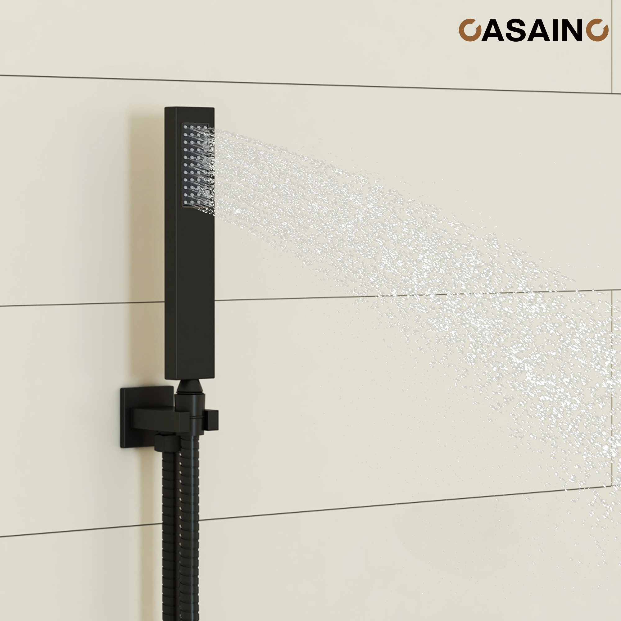 10" Wall Mounted Rain Shower System With Handheld & Unique Shower Arm