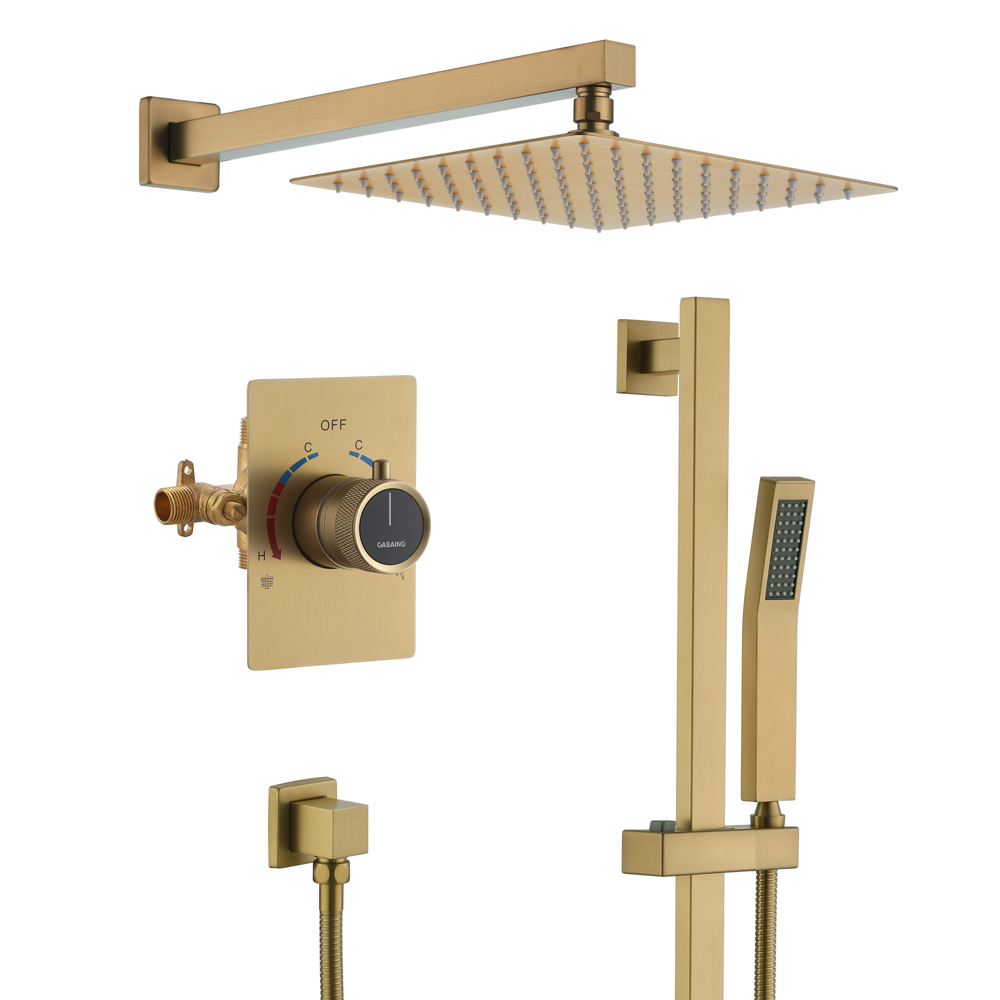 Dual Function Shower System With Slide Bar Design