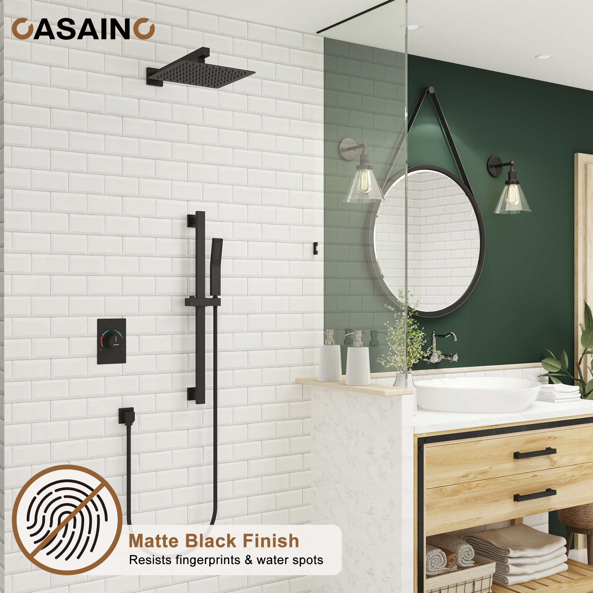 Dual Function Shower System With Slide Bar Design