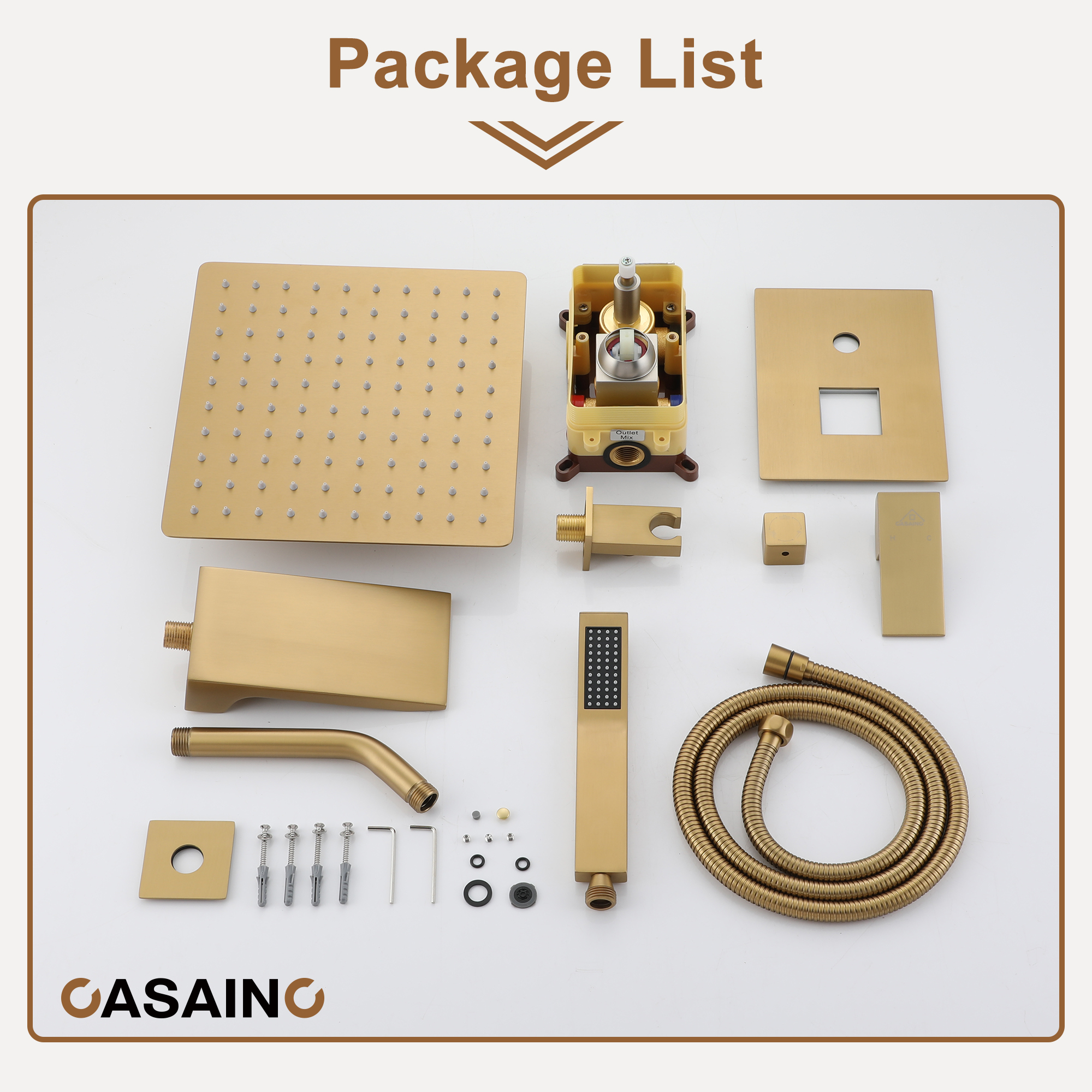 3-Function Thermostatic Shower System Anti-Fingerprint