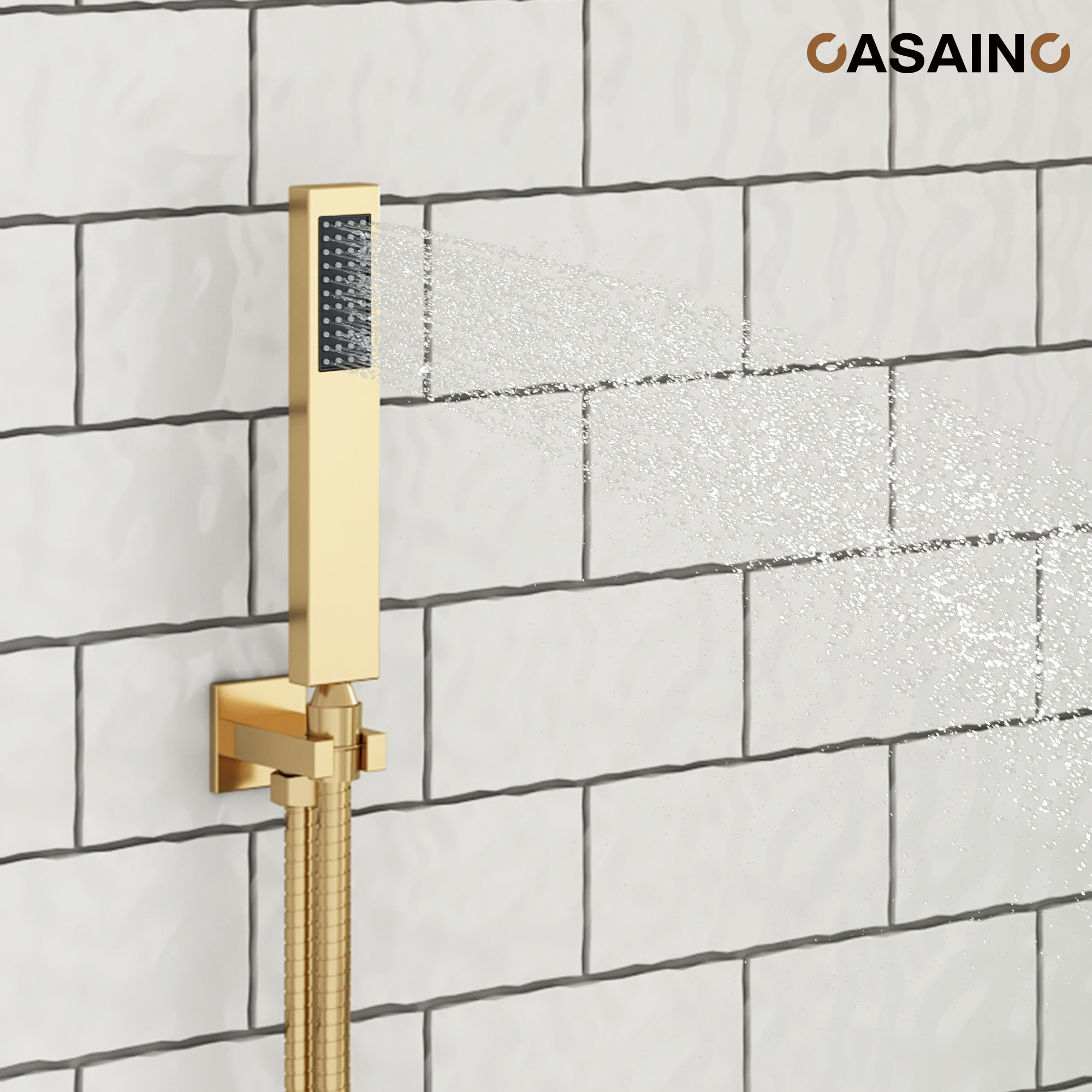 Deluxe Dual Shower Head Shower System With Digital Display Of Temperature