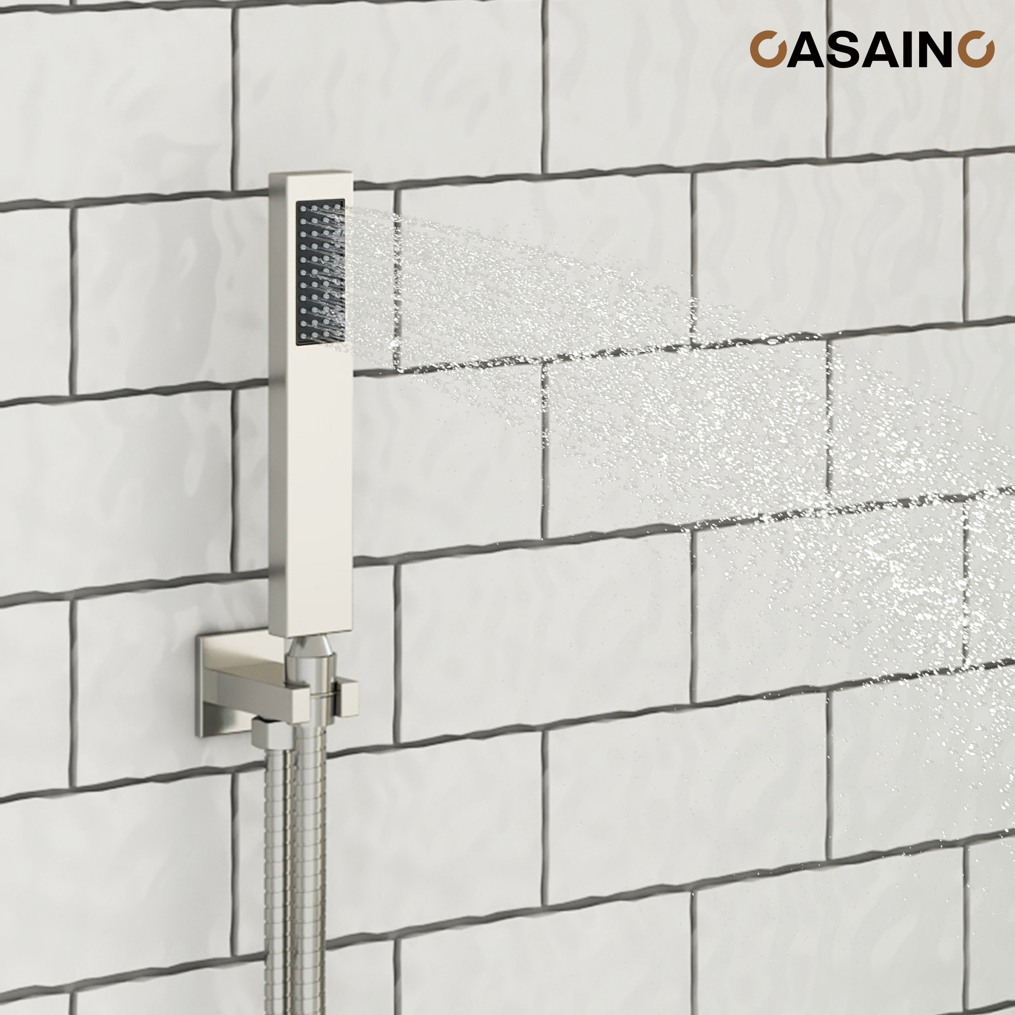 Deluxe Dual Shower Head Shower System With Digital Display Of Temperature