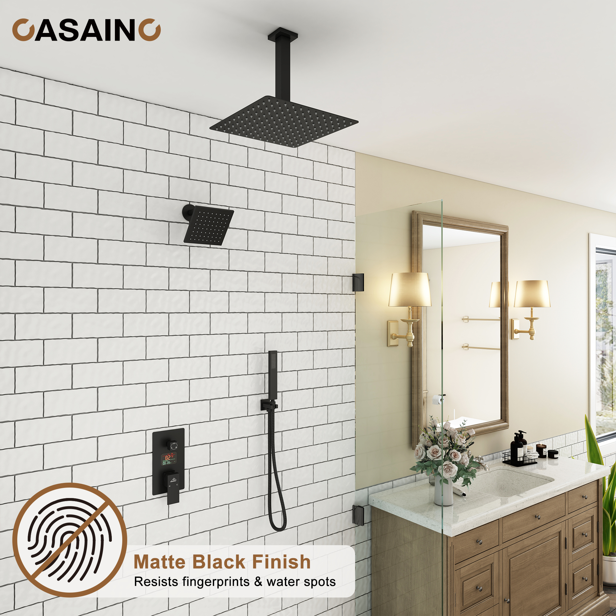 {"default":"Ceiling Mount Shower System with Handheld Showers"}