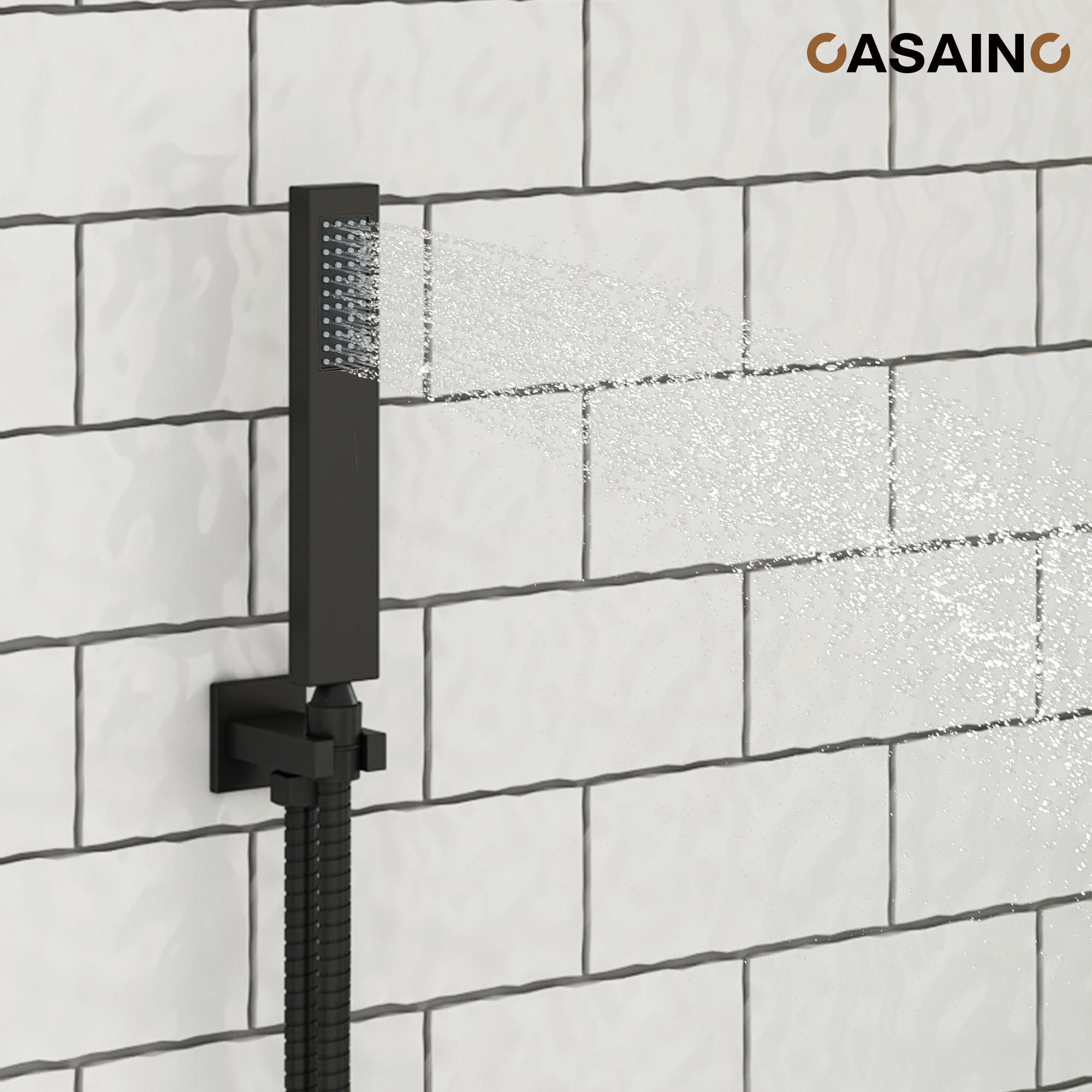 Deluxe Dual Shower Head Shower System With Digital Display Of Temperature