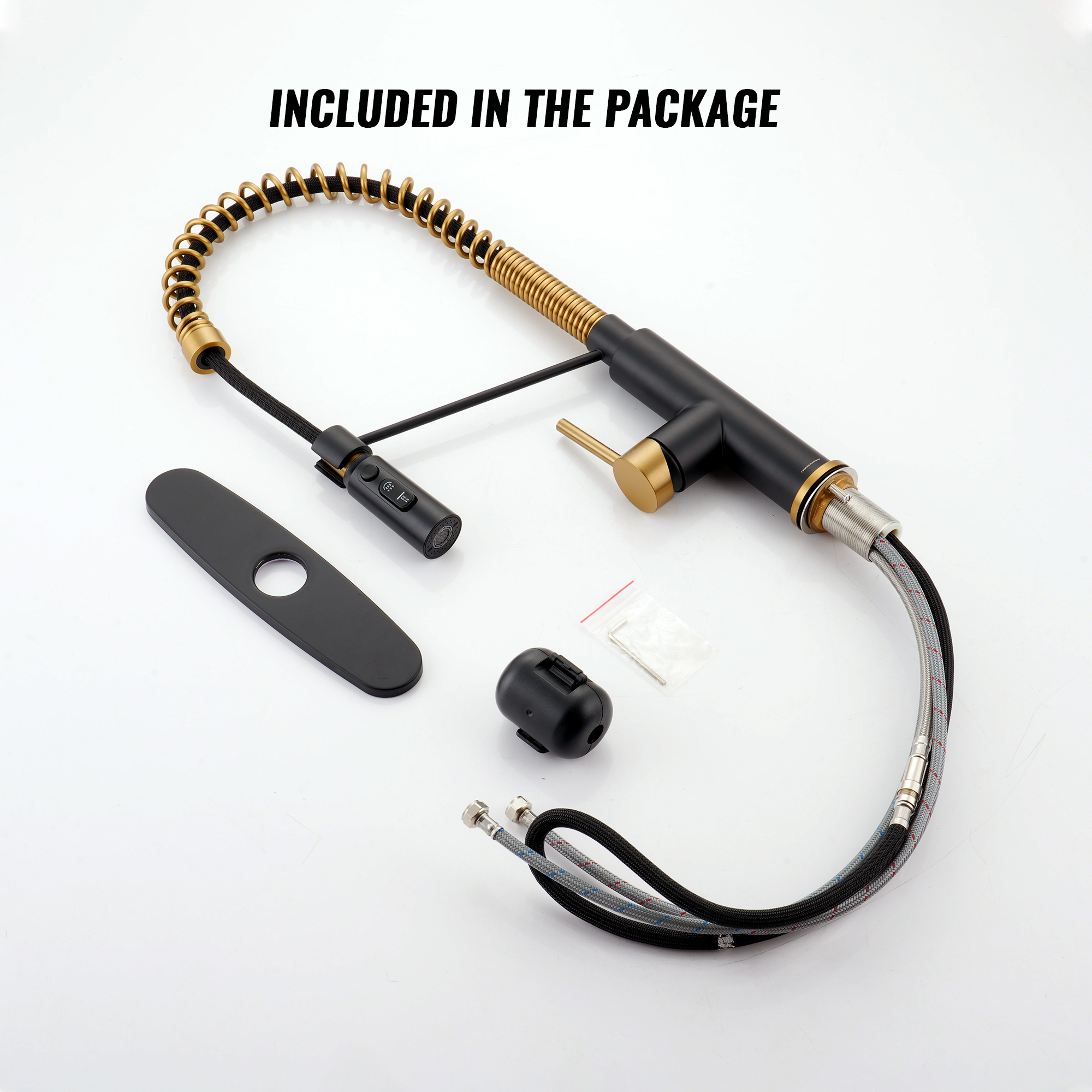 Commercial Style Pull-Down Single Handle 19" Kitchen Faucet