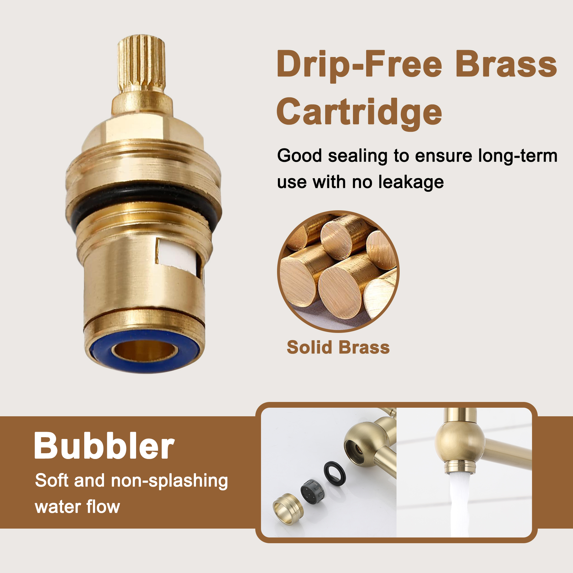 Deck-Mounted Double Handle Pot Filler Kitchen Faucet Stove Faucet with Folding Stretchable Double-Jointed Arm